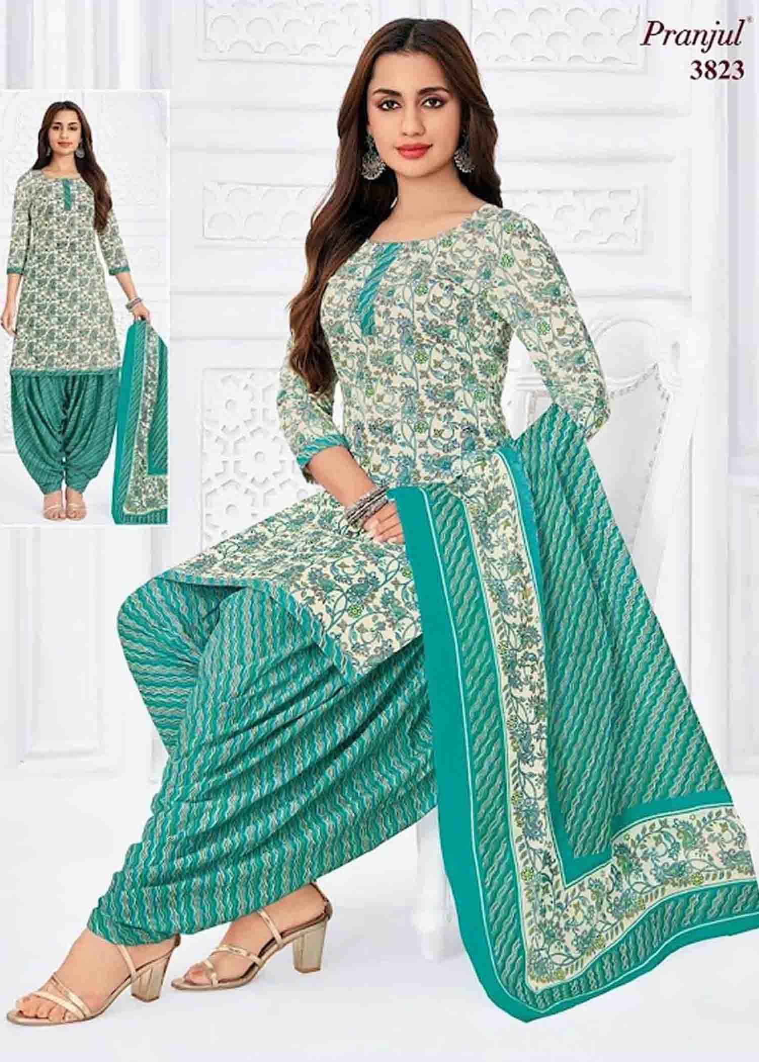 Pranjul Salwar Vol-38 06262-N (XL ) LightTan Color Readymade Cotton Salwar CM1417001 (RR6E)
