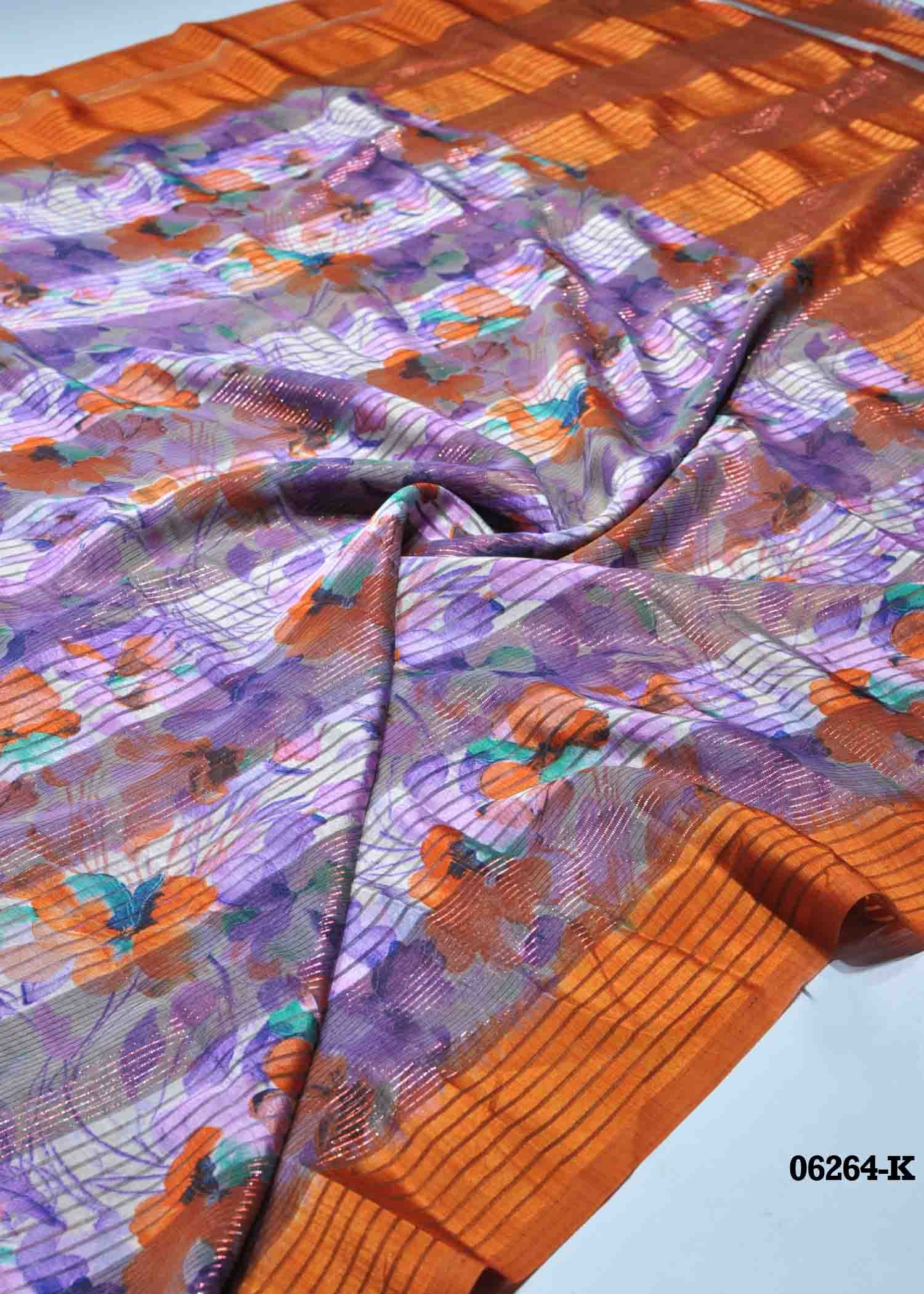 Manimegazhi - 06264-K Grey Color Excellent Soft Chiffon Saree CM1417611 (RR1C)