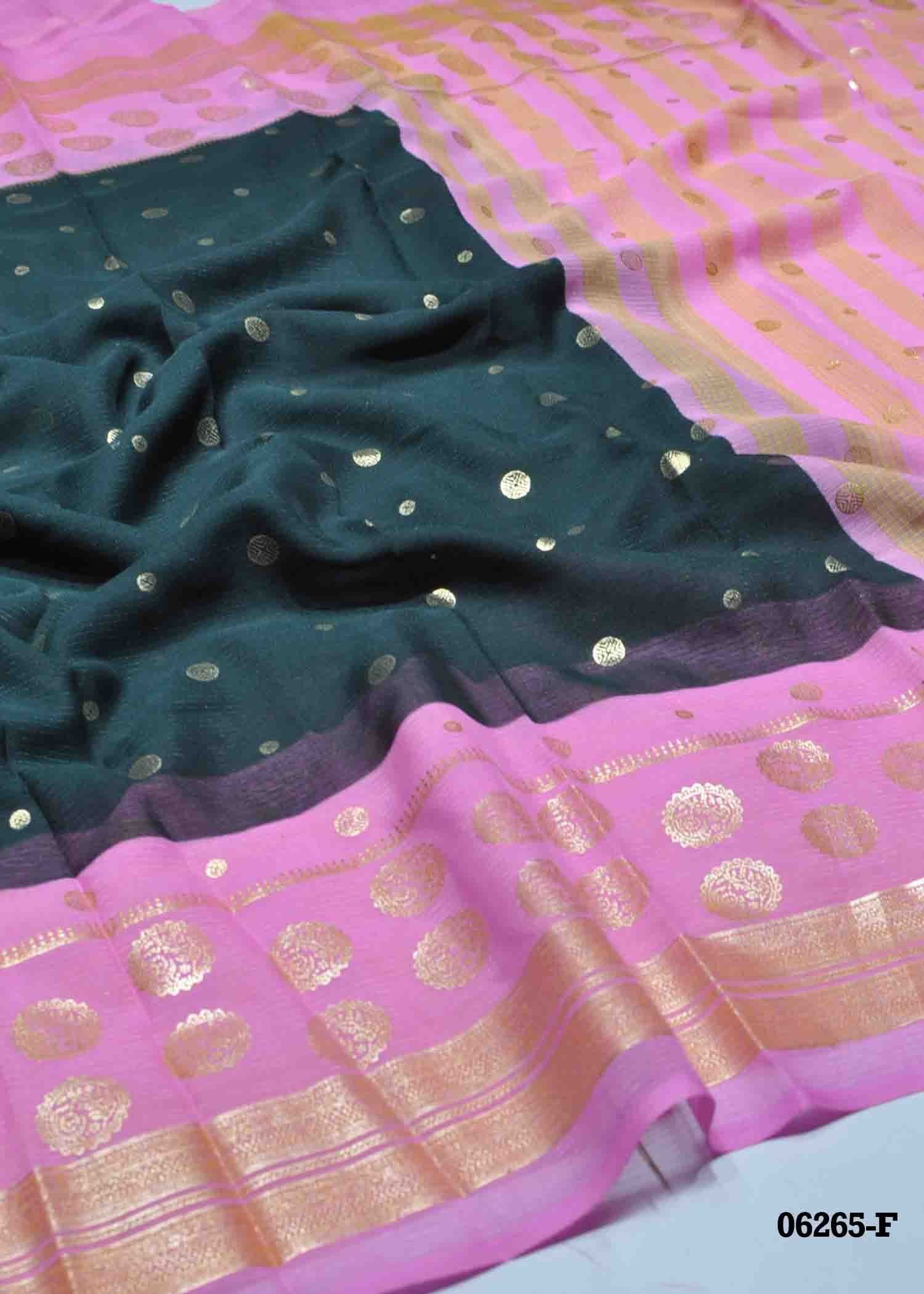 Kanimozhi - 06265-F DarkGreen Color Excellent Soft Synthetic Saree CM1422493 (RR1B)