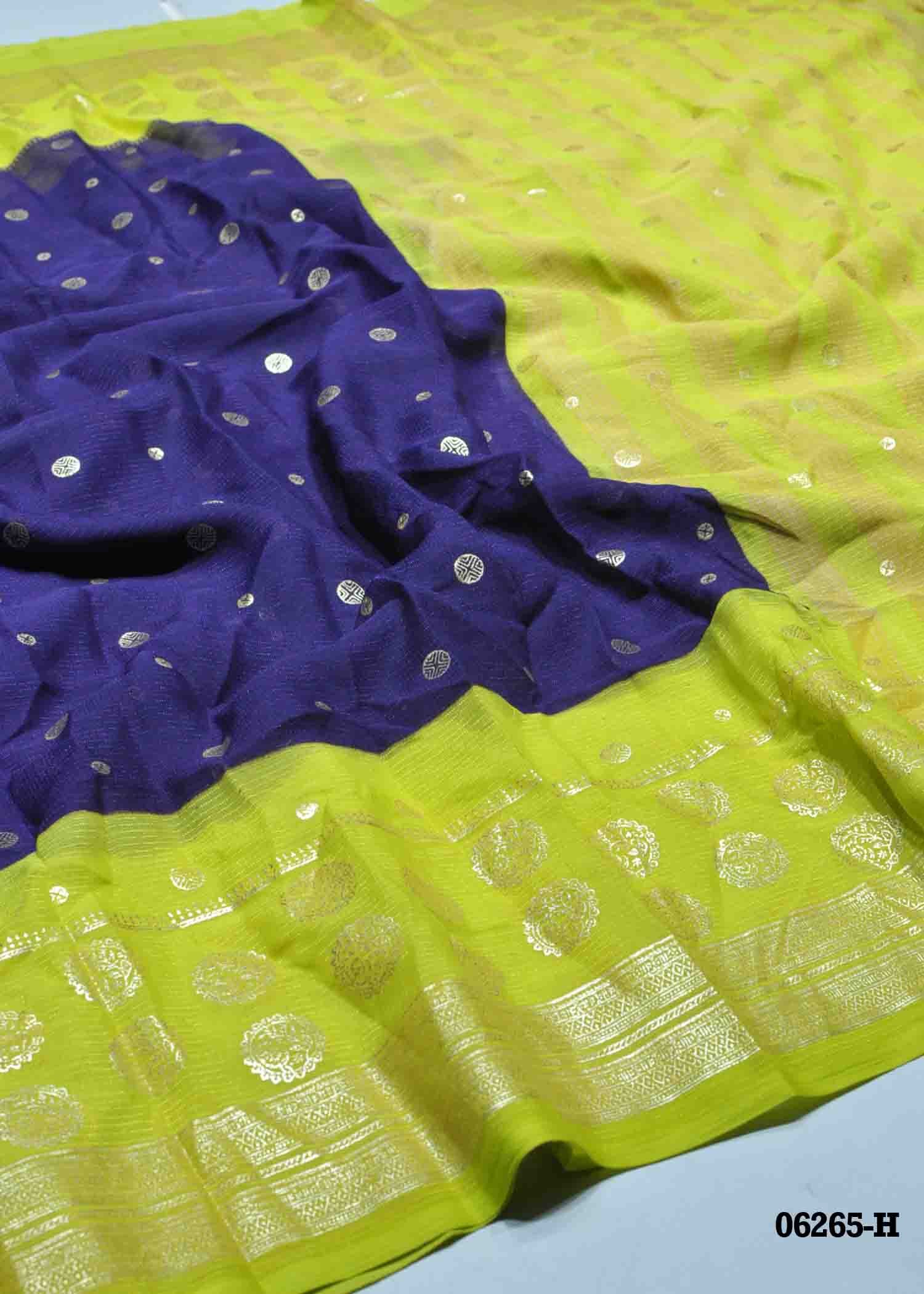 Kanimozhi - 06265-H Violet Color Excellent Soft Synthetic Saree CM1422493 (RR1B)