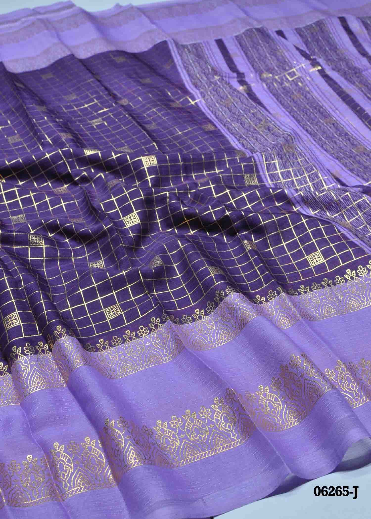 Kanimozhi - 06265-J Violet Color Excellent Soft Synthetic Saree CM1422493 (RR1B)
