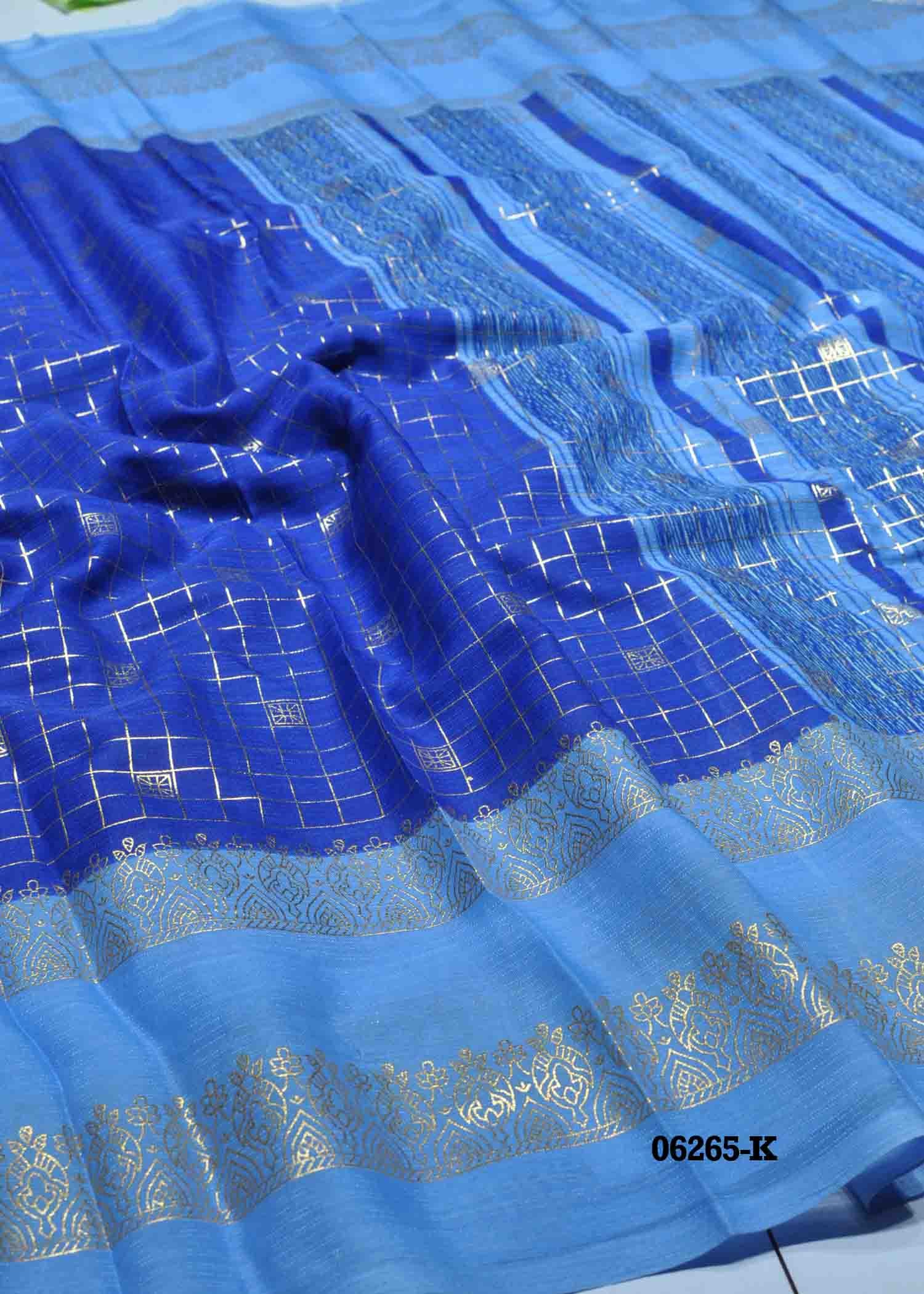 Kanimozhi - 06265-K InkBlue Color Excellent Soft Synthetic Saree CM1422493 (RR1B)