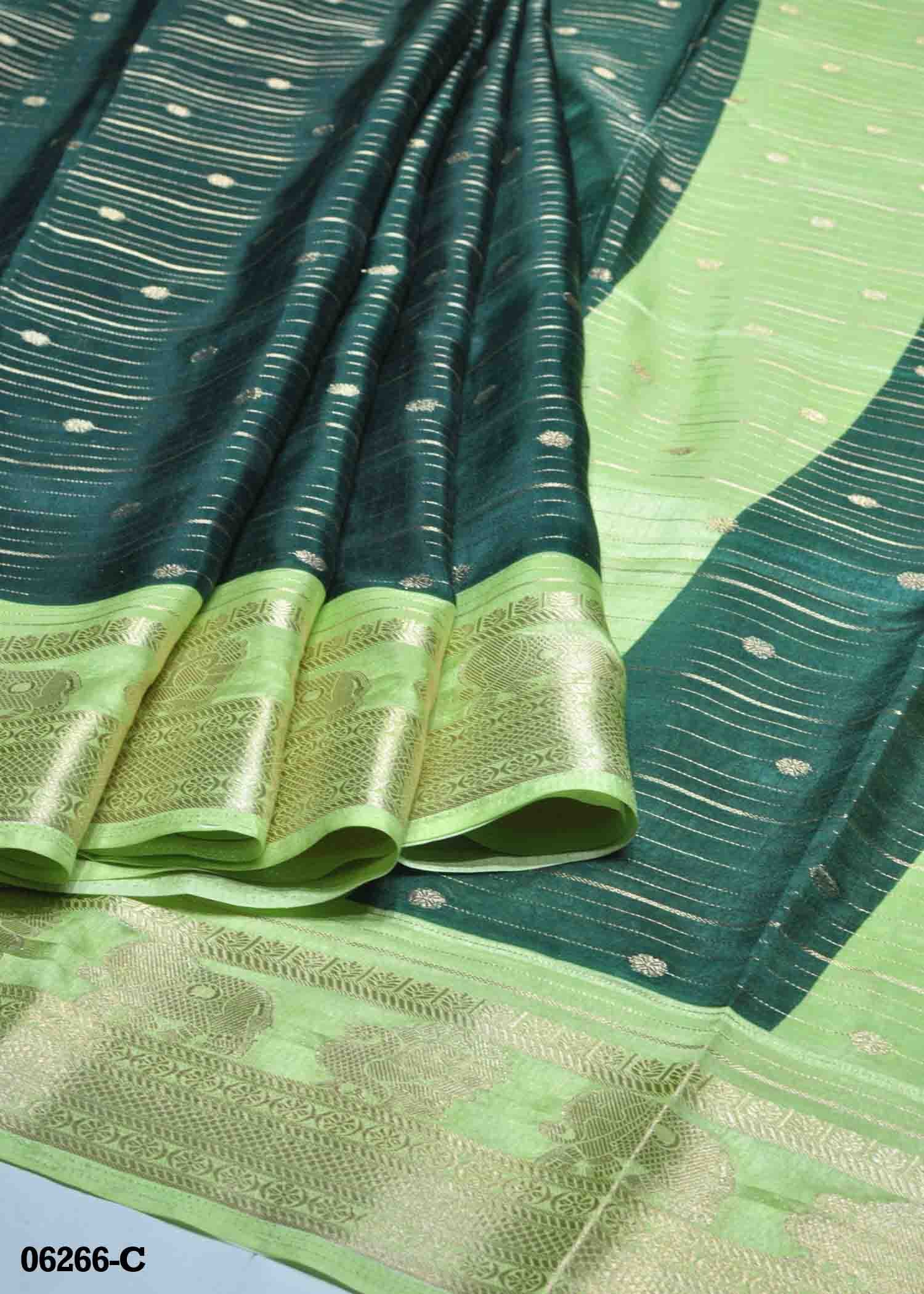Thendral - 06266-C DarkGreen Color Excellent Dola Silk Saree CM1405275 (RR1C)