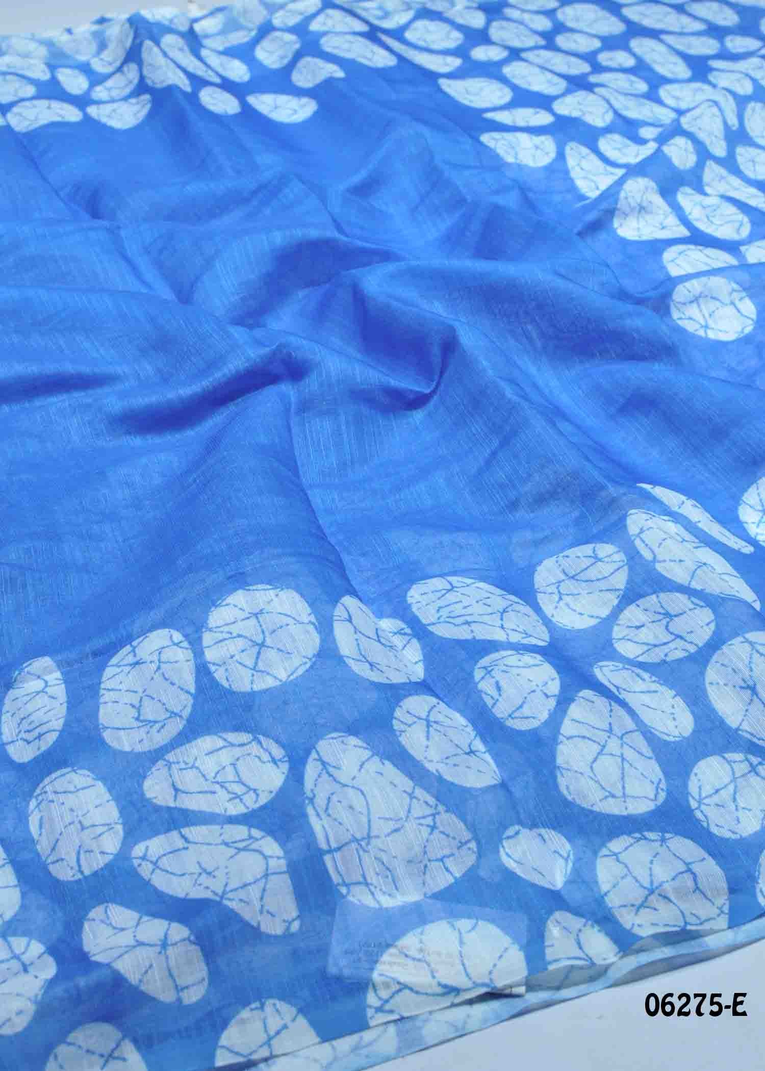 Aavishika- 06275-E Blue Color Excellent Linen Cotton Saree CM1416737 (RR1E)