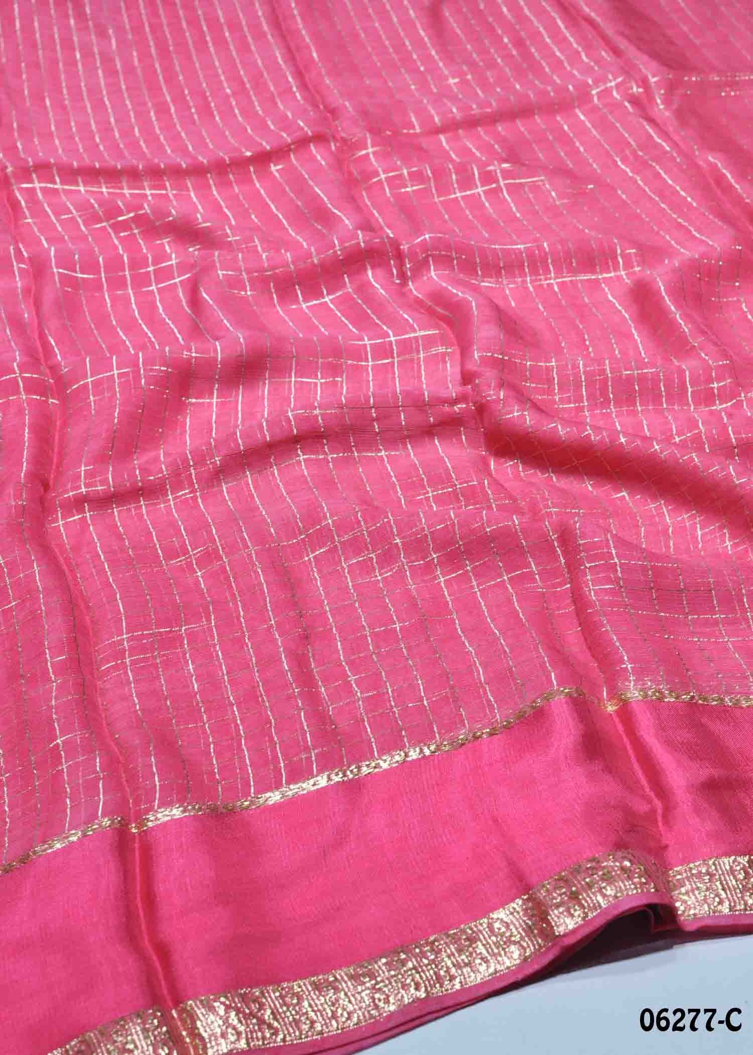 Keerthana - 06277-C Pink Color Excellent Viscose Georgette Saree CM1427520 (RR2C)