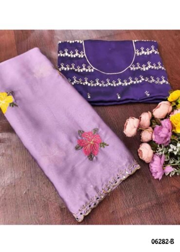 Thosika- 06282-B  Purple Color Excellent Mirror Soft Rangoli Silk Saree CM1420697 (RR4D)