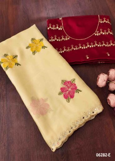 Thosika- 06282-E  LightSandal Color Excellent Mirror Soft Rangoli Silk Saree CM1420697 (RR4D)