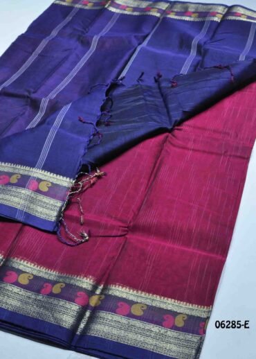 Nainika - 06285-E  Magenta Color Traditional Bengal Cotton Saree CM1418249 (RR4B)