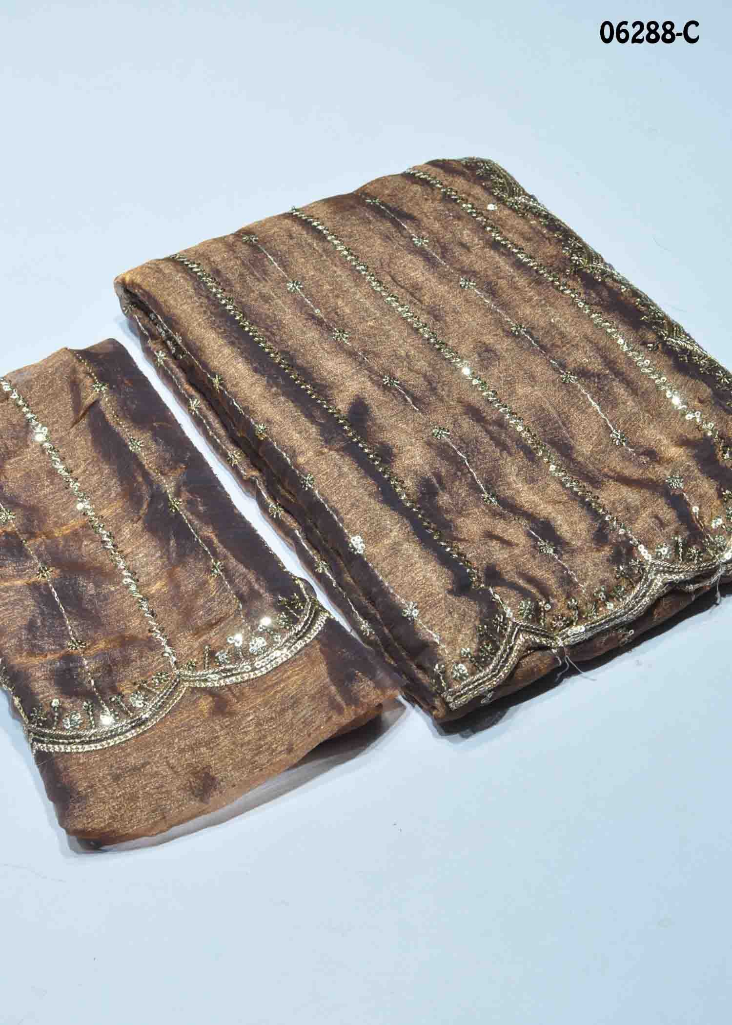 Thulasi - 06288-C Copper Brown Color Trendy Space Silk Saree CM1392136 (RR4C)