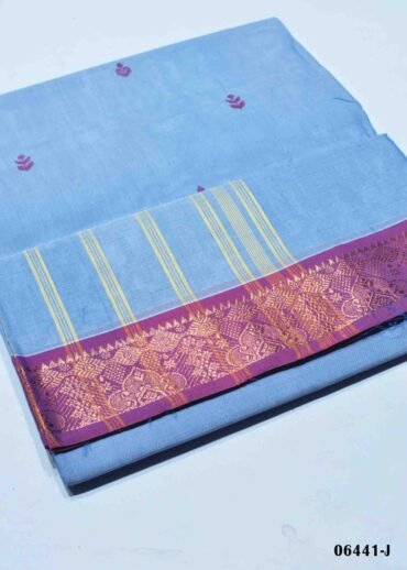 Rithika - 06441-J  SkyBlue Color Excellent Chettinad Cotton Saree CM1412357 (RR4B)