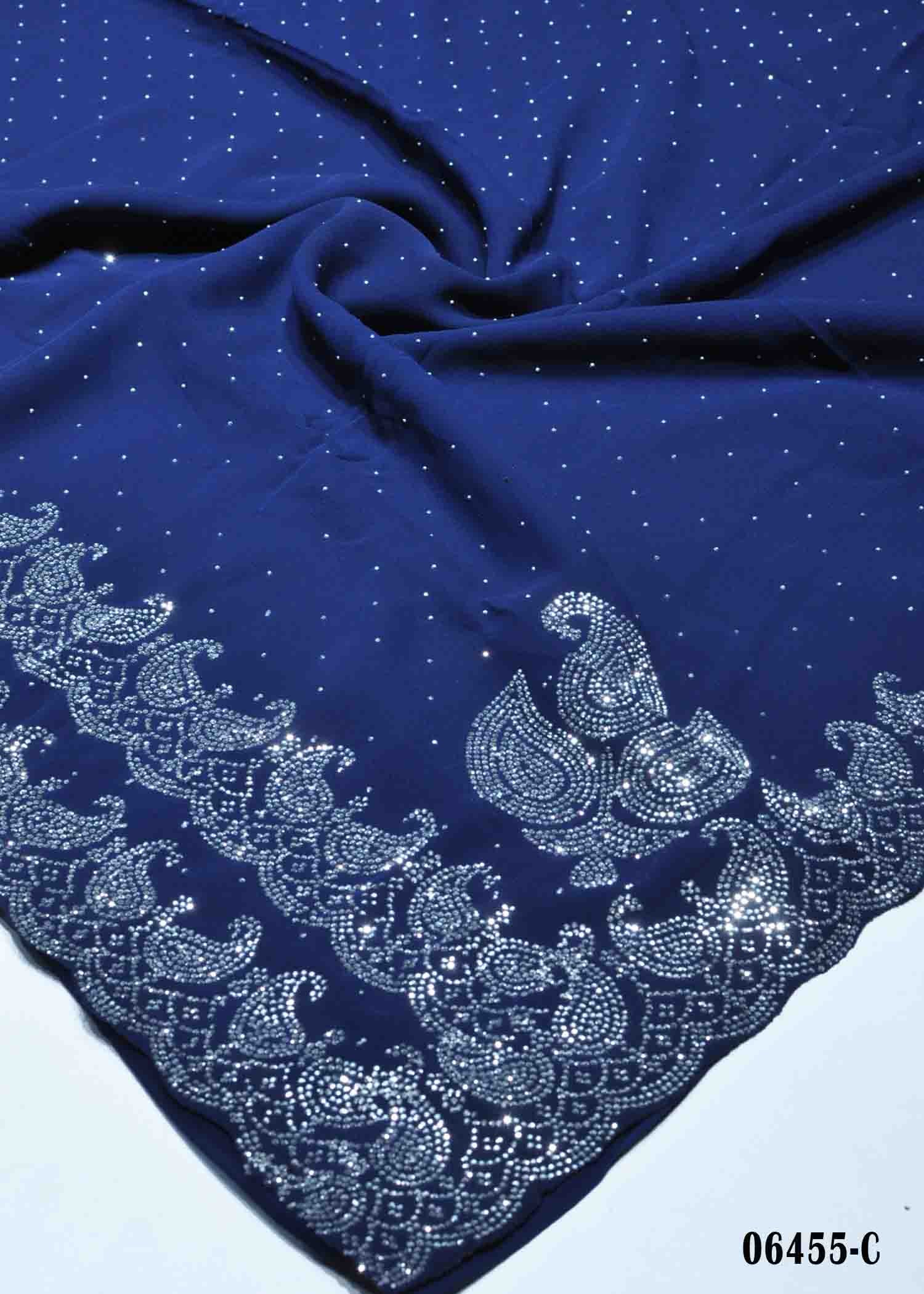 Nirmala - 06455-C NavyBlue Color 60Gram Stone Work Fancy Saree CM1411933