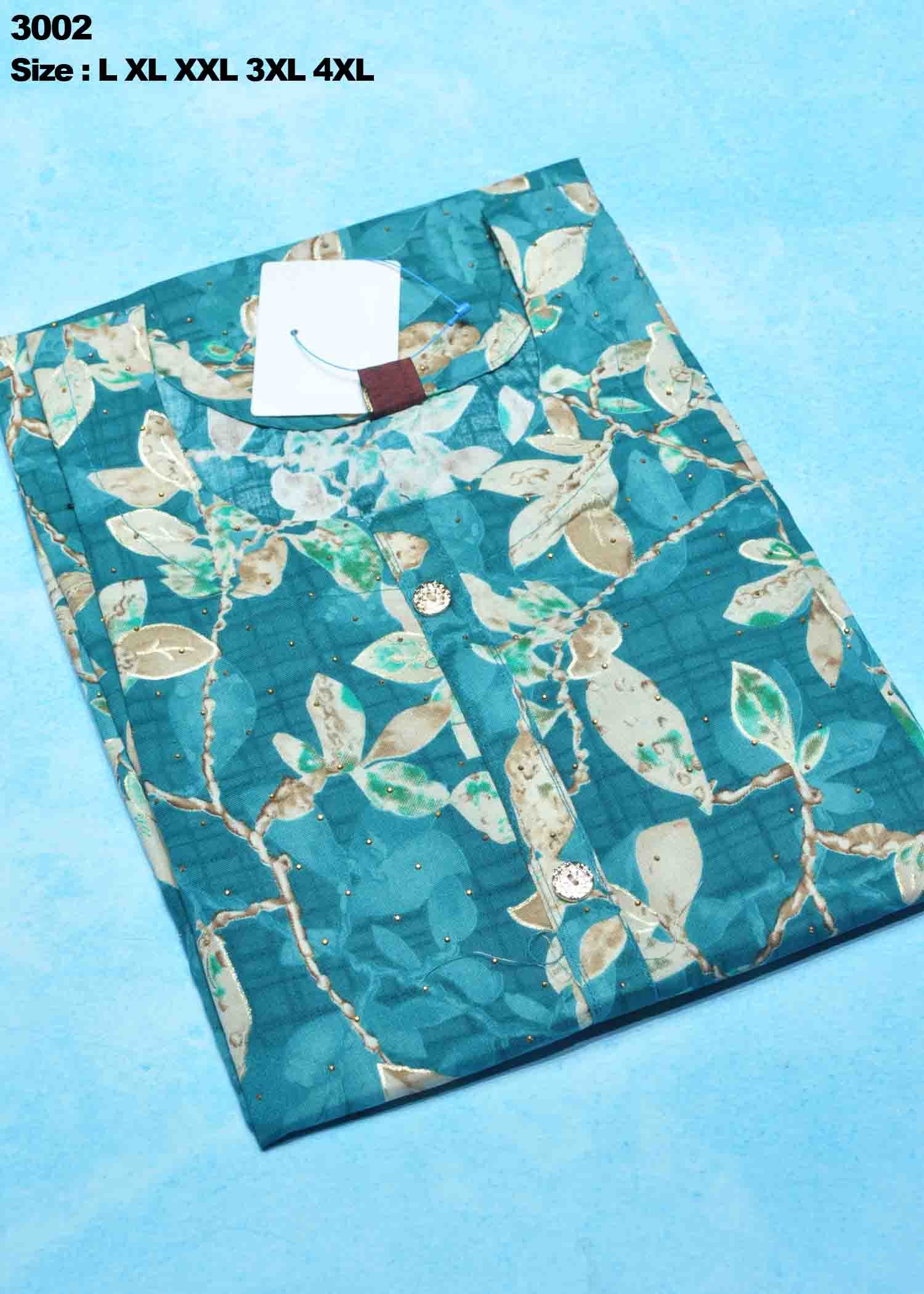 Damayanthi - 3002 TealBlue Color Rayon Readymade Kurti CM1411898 (RR6B)