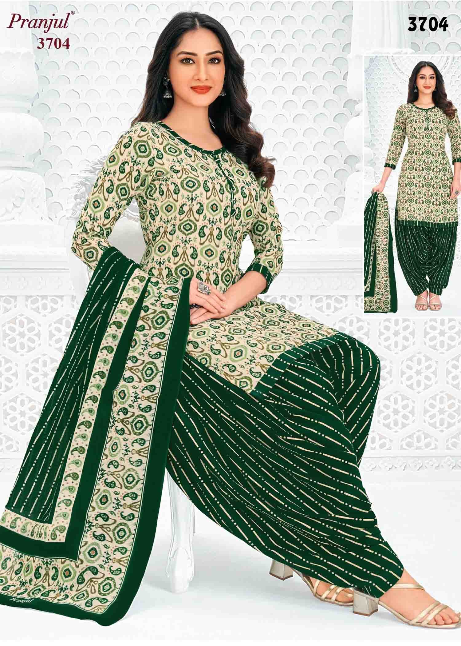 Pranjul Vol-37 - 3704 Tan Color Cotton Salwar Material CM1408920 (LR5C)