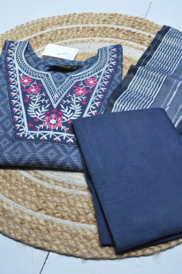 kanmani 370-A   Navyblue Colour 3  Pieces Salwar set CM1408483