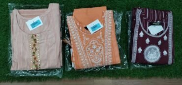 Myna 370-A Multi Colors 3 Pcs Readymade Salwar Set CM1408483*10, CM1426938
