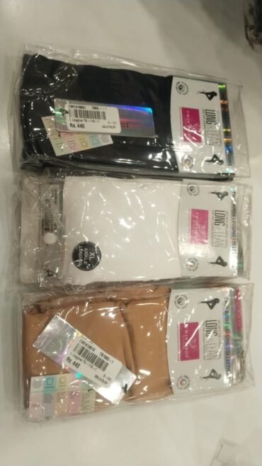 Thamil 06440-A BLACK,WHITE AND SANDAL COLOUR LEGGINGS CM1358238,CM1418931,CM1413513