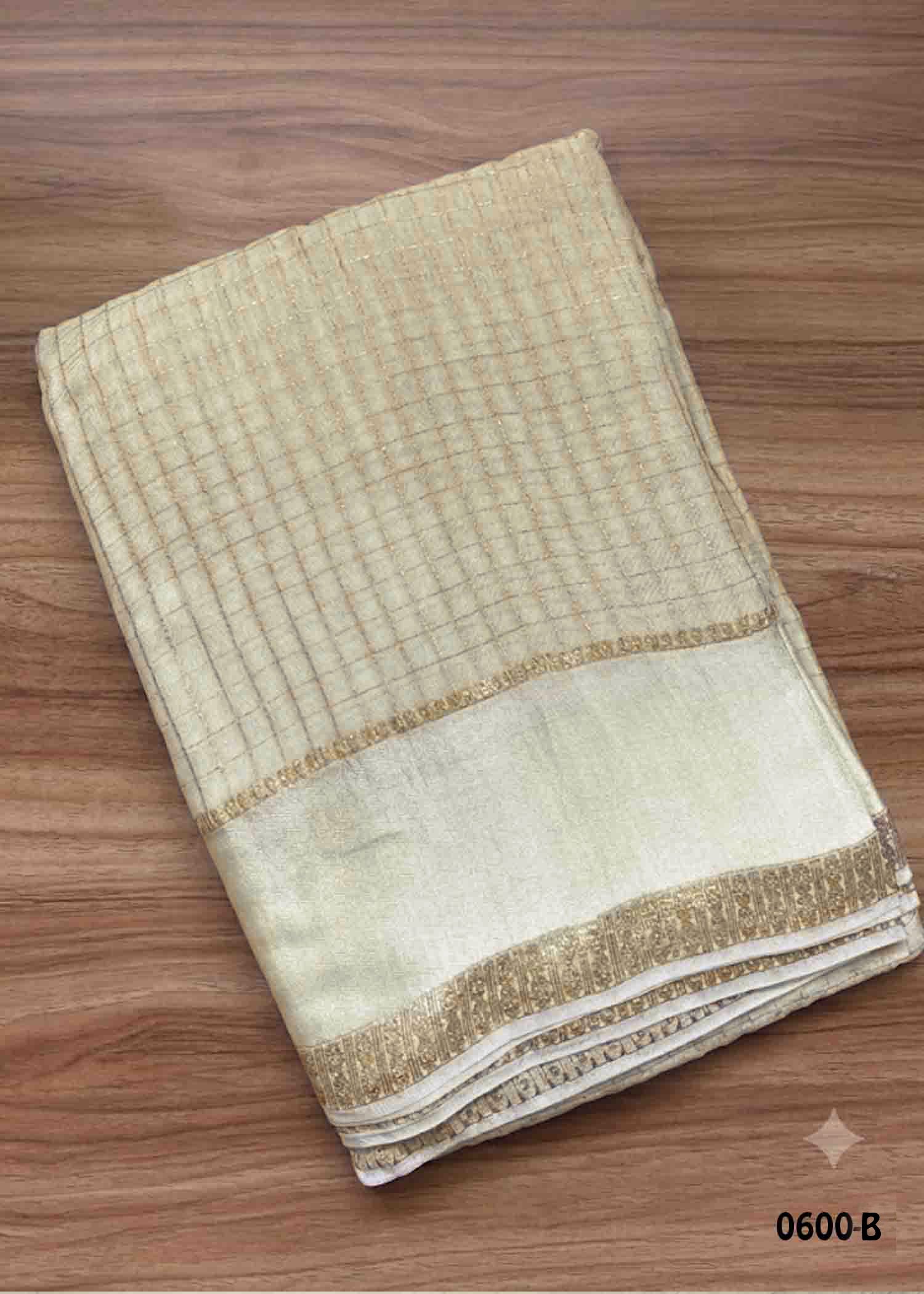 Rashmika - 0600-B Halfwhite Color Excellent Viscose Georgette Saree CM1440072