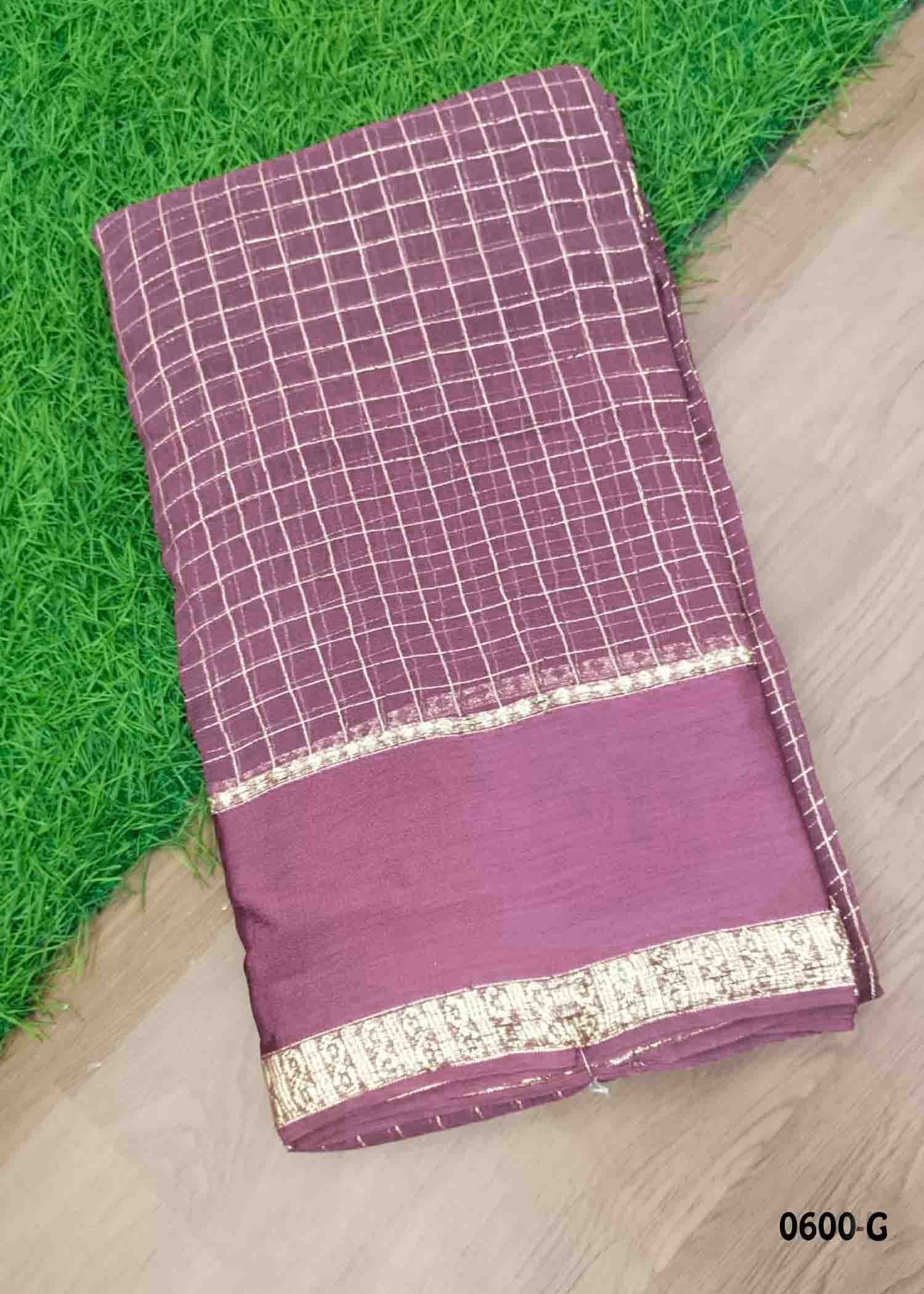 Rashmika - 0600-G OnionPink Color Excellent Viscose Georgette Saree CM1440072