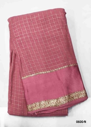 Rashmika - 0600-N   BlushPink Color Excellent Viscose Georgette Saree CM1440072