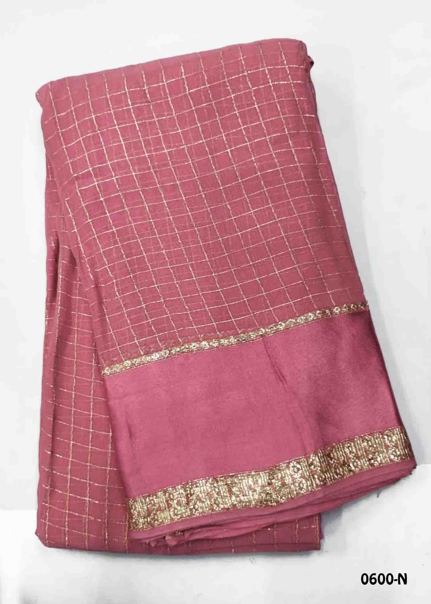 Rashmika - 0600-N BlushPink Color Excellent Viscose Georgette Saree CM1440072