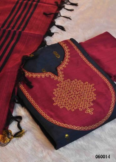 Hivanshika - 06001-I   NavyBlue Color Treaditional South Silk Salwar Material CM1429510