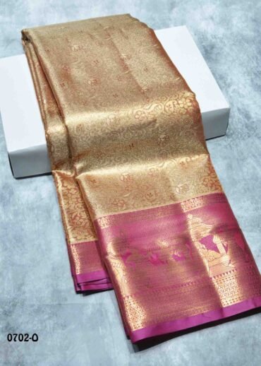 Lakshana - 0702-O  Brown Color Excellent Traditional Semi-Pattu Saree CM1433460