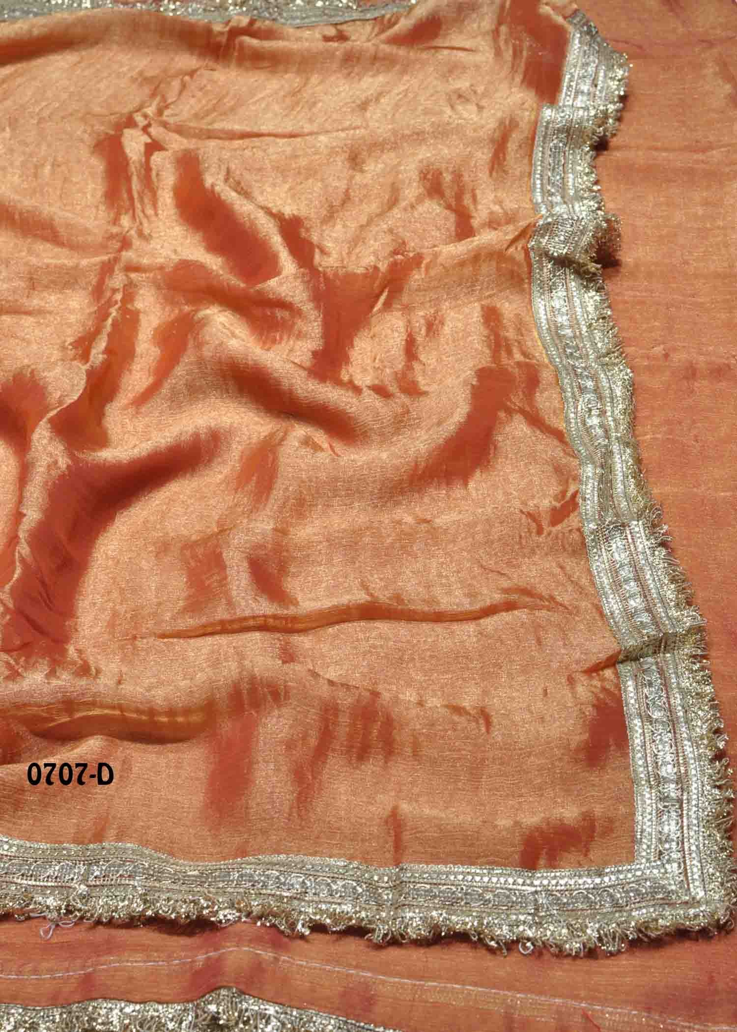 Rithvika - 0707-D SandstoneOrange Color Excellent Space Silk Saree CM1423924