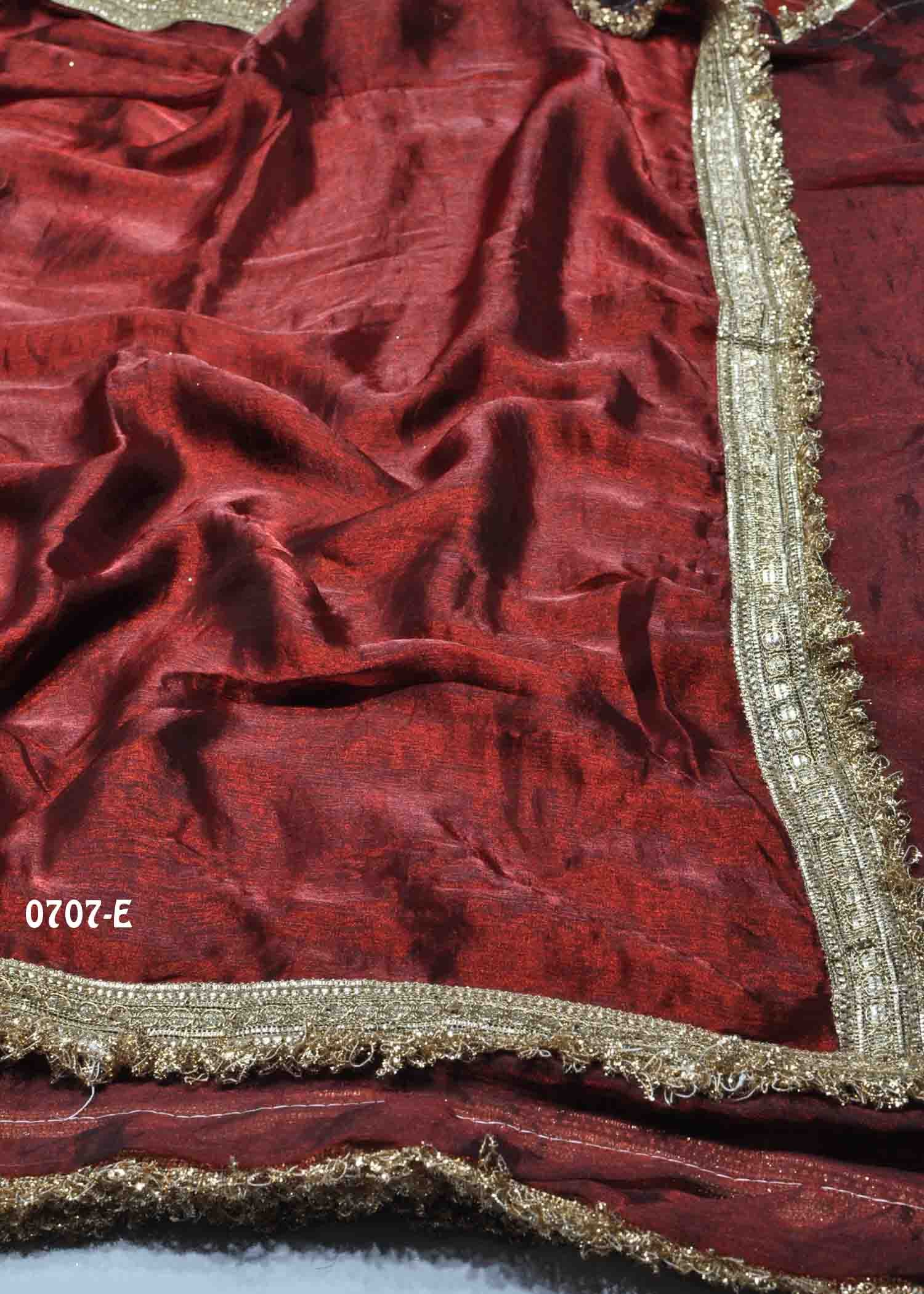 Rithvika - 0707-E Maroon Color Excellent Space Silk Saree CM1423924