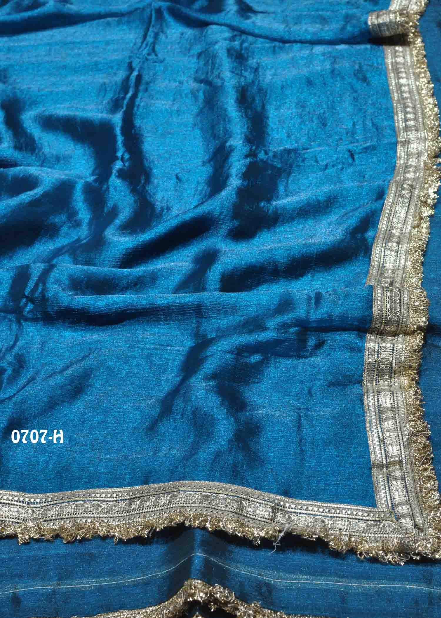 Rithvika - 0707-H Peacockblue Color Excellent Space Silk Saree CM1423924