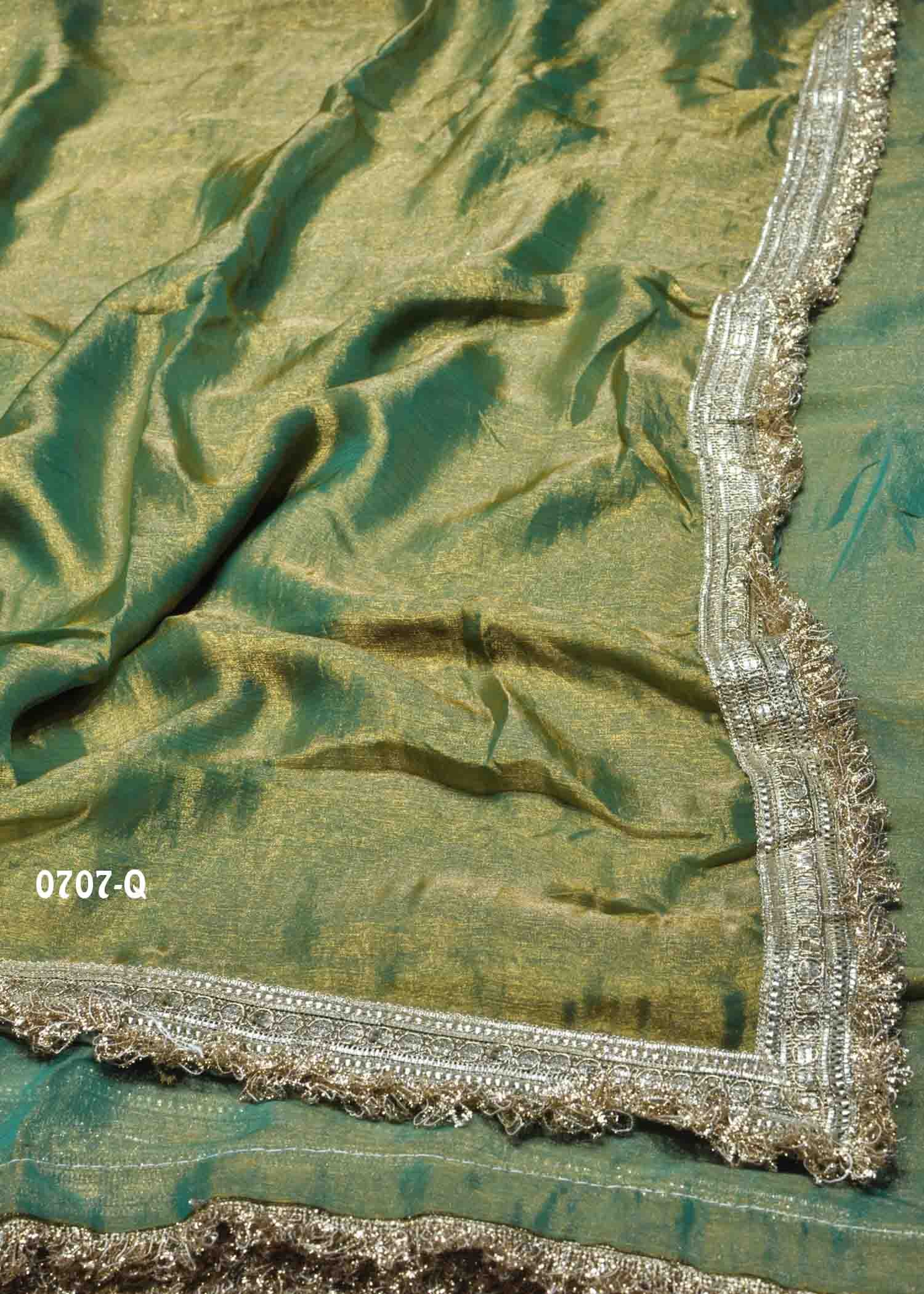 Rithvika - 0707-Q SageGreen Color Excellent Space Silk Saree CM1423924
