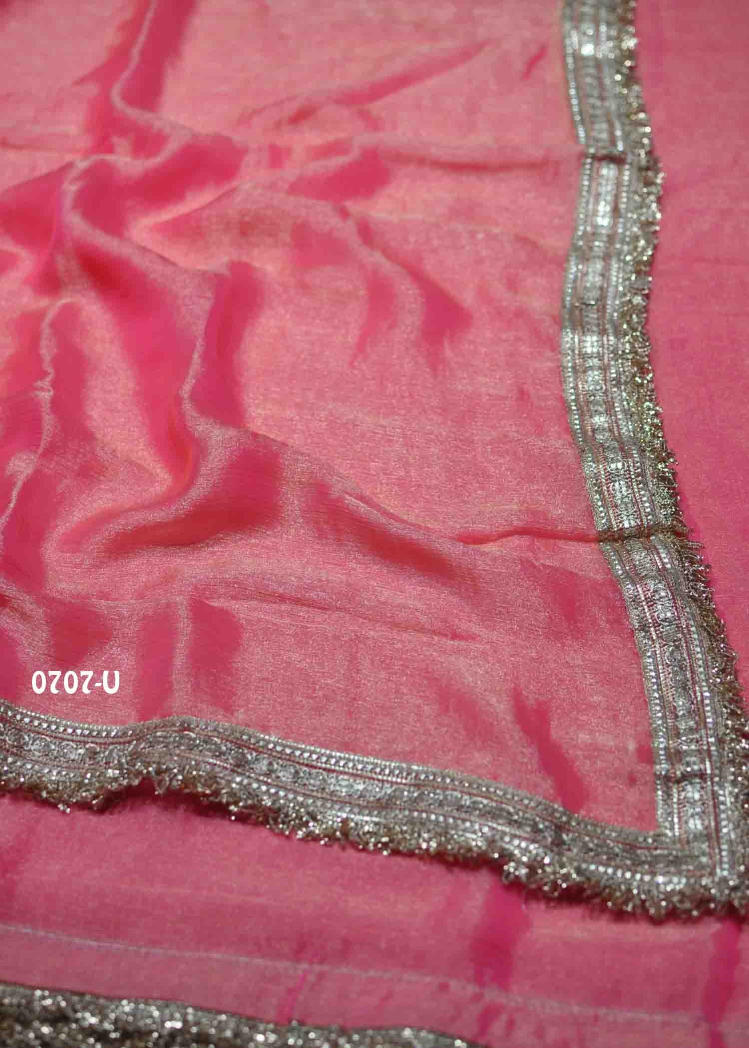 Rithvika - 0707-U PunchPink Color Excellent Space Silk Saree CM1423924