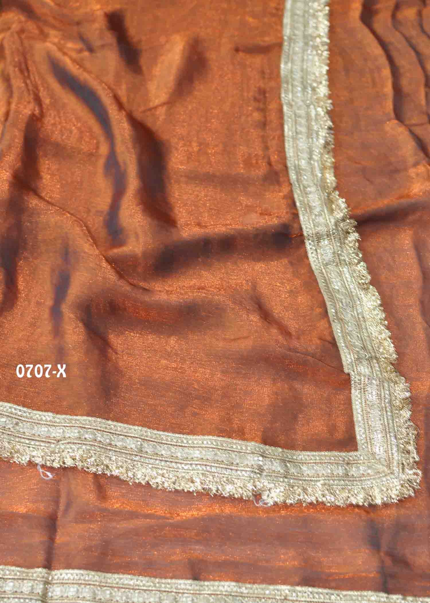 Rithvika - 0707-X Brown Color Excellent Space Silk Saree CM1423924