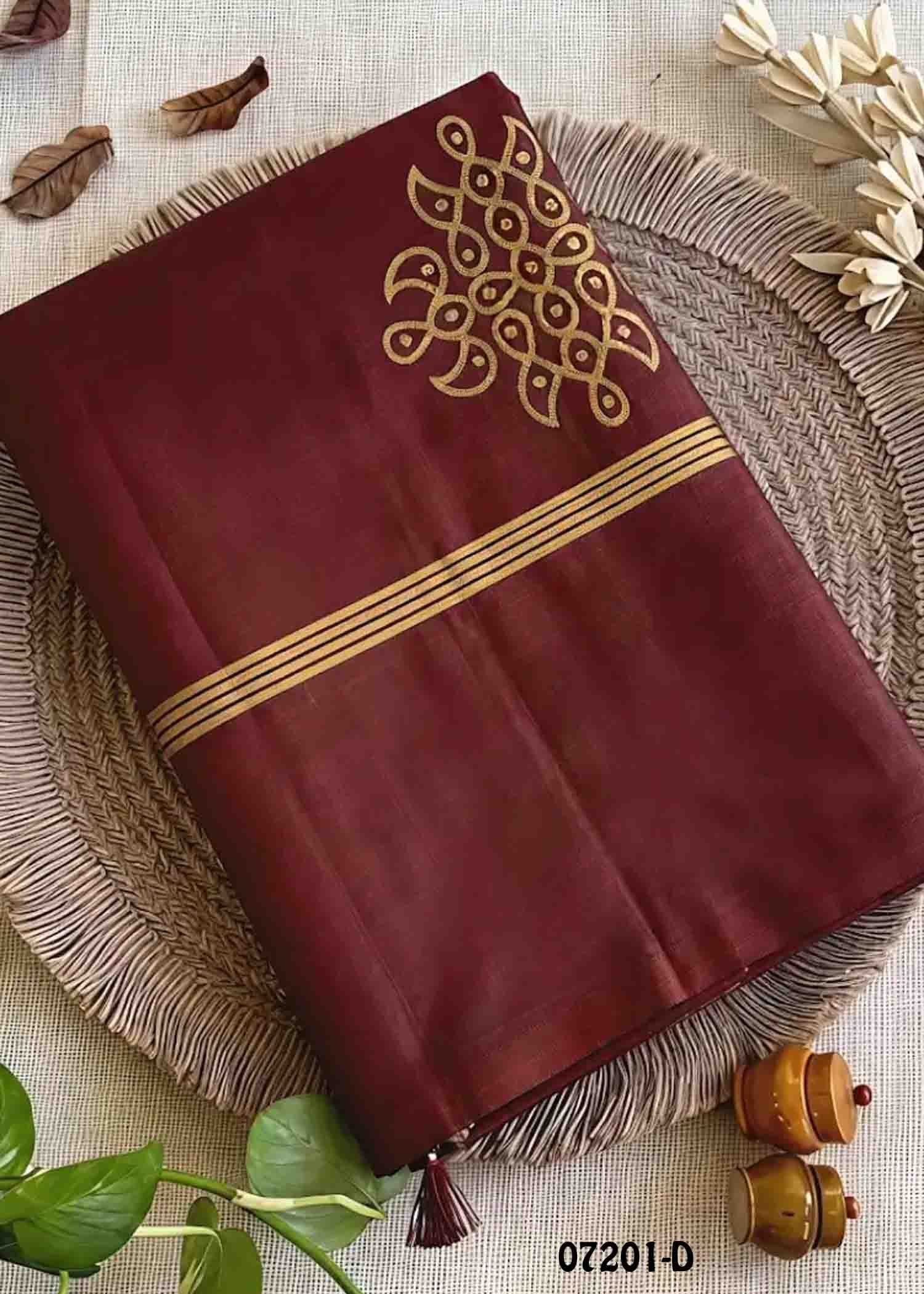 Mandhana- 07201-D Maroon Color Trendy Banaras Saree CM1428089 (LR1C) (Copy)