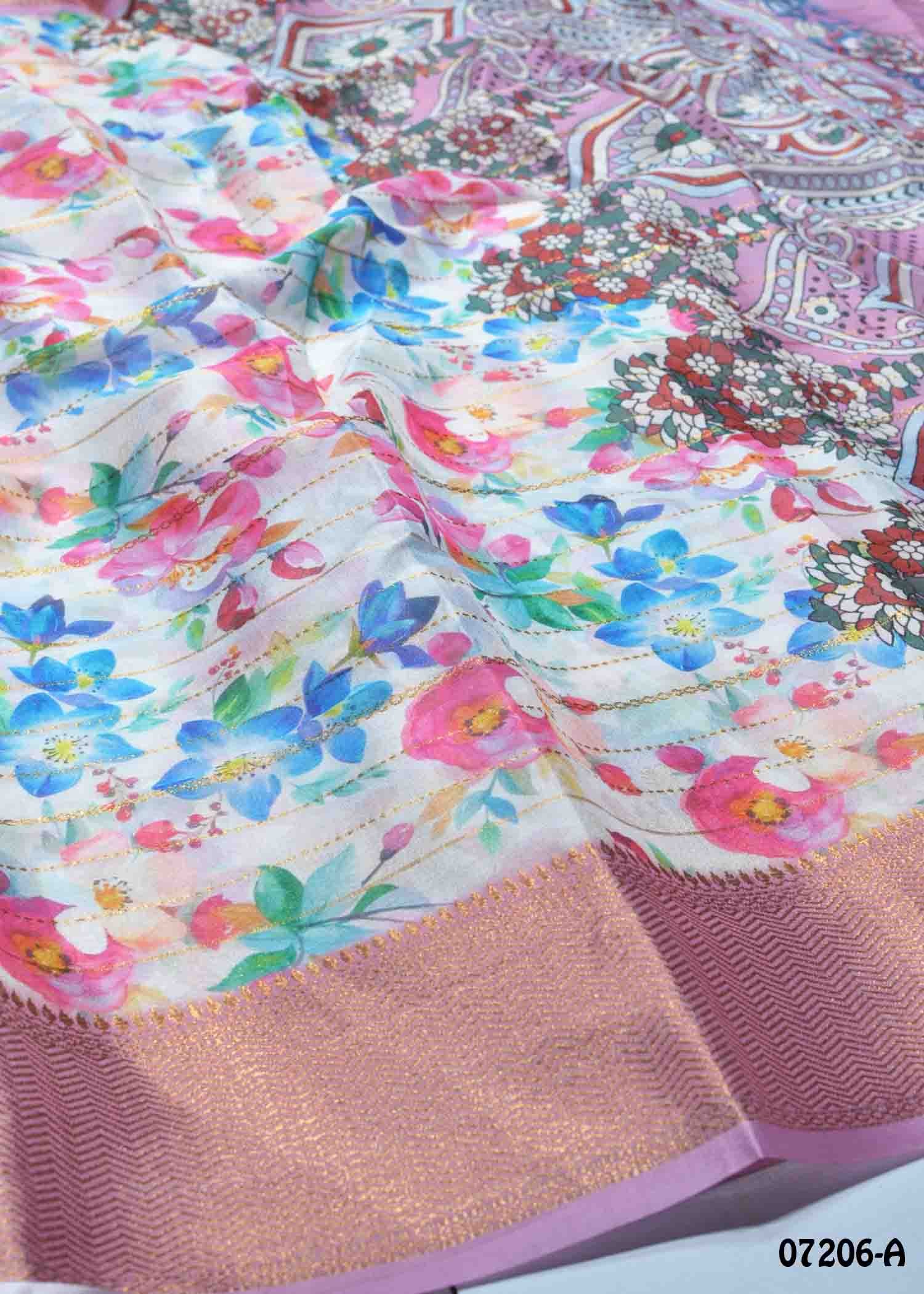 Shajitha - 07206-A Halfwhite Color Trendy Fancy Cotton Saree CM1413505 (LR1D)