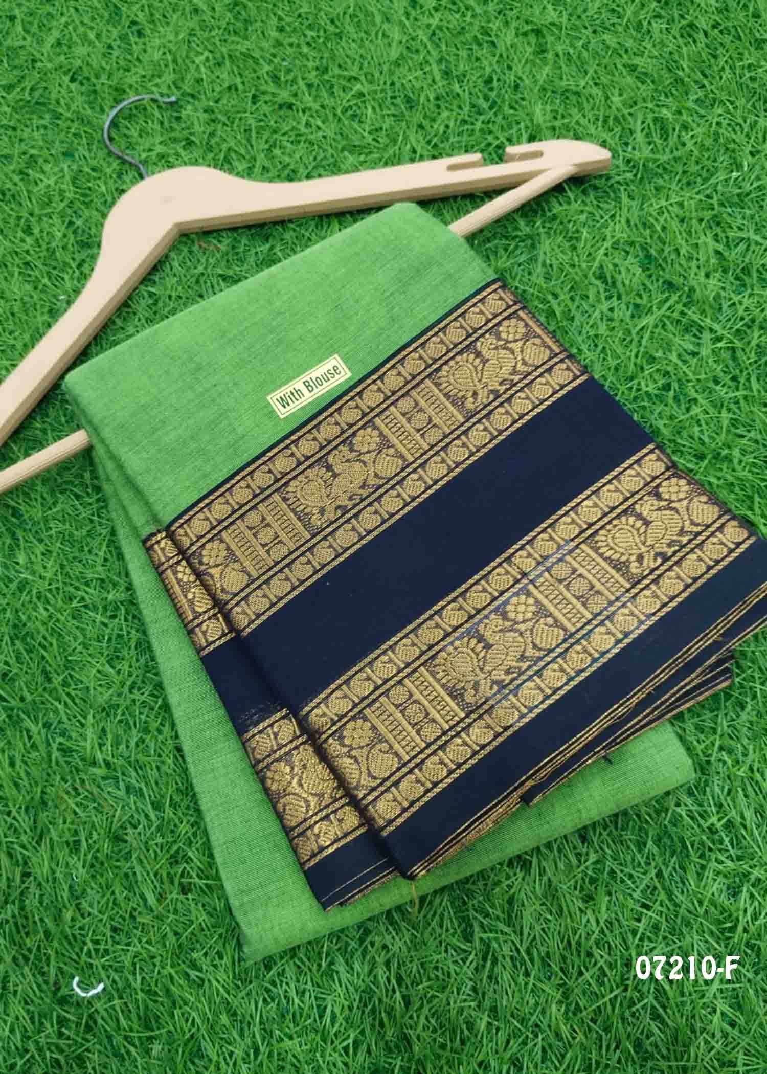Komalalakshmi - 07210-F Green Color Traditional Chettinad Cotton Saree CM1423125 (LR1B)
