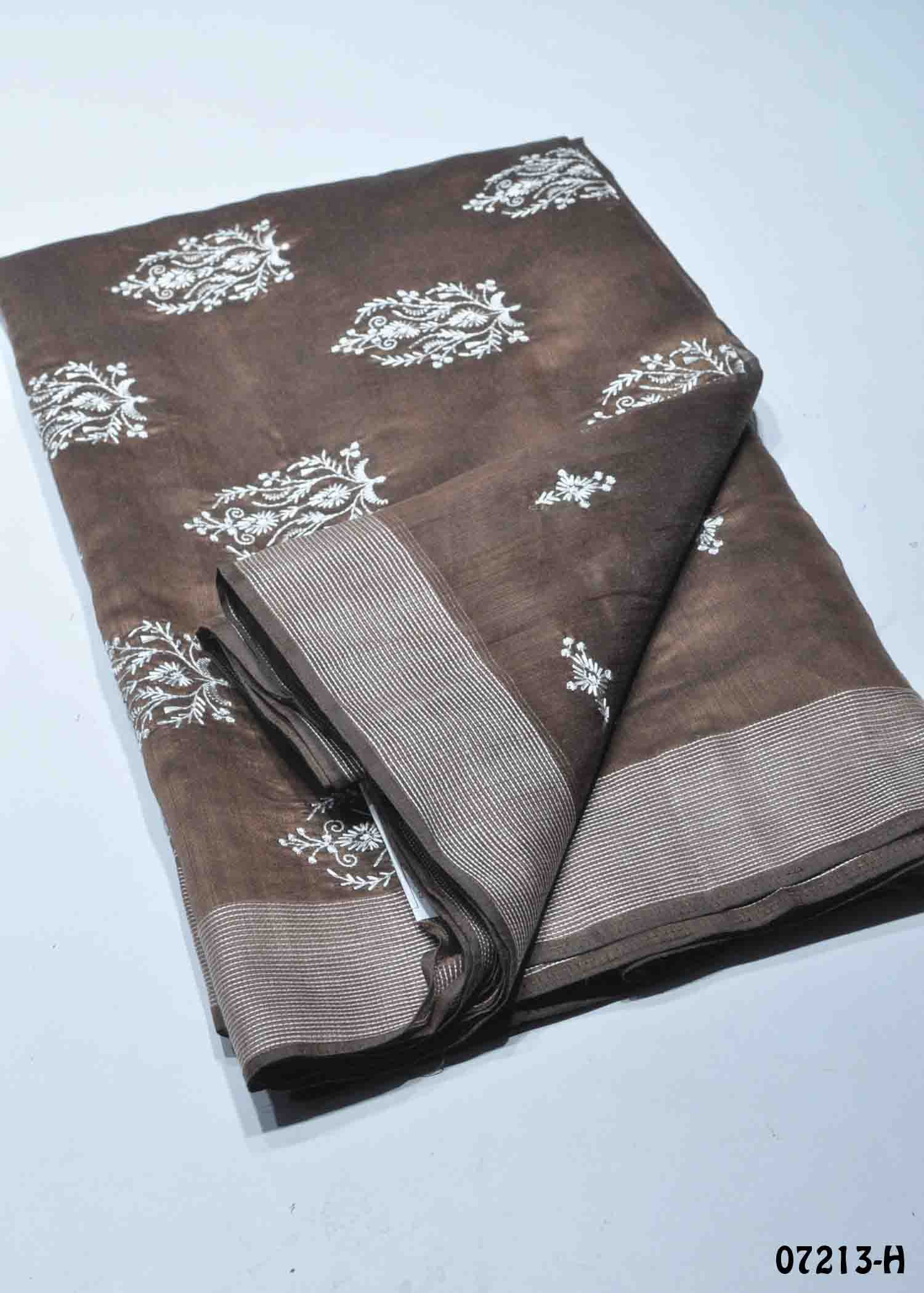 Thiya - 07213-H Brown Color Trendy Mixed Cotton Saree CM1428606 (LR2C)
