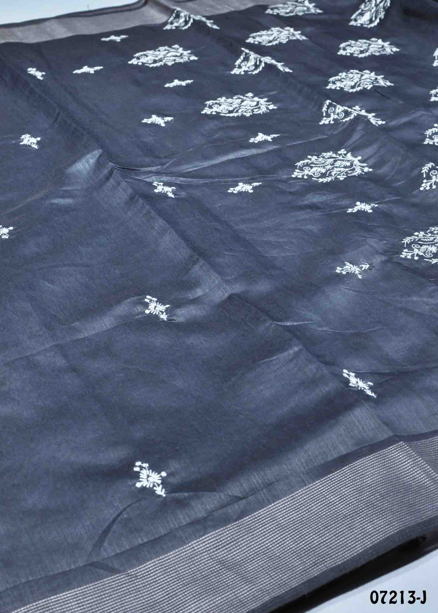 Thiya - 07213-J Grey Color Trendy Mixed Cotton Saree CM1428606 (LR2C)