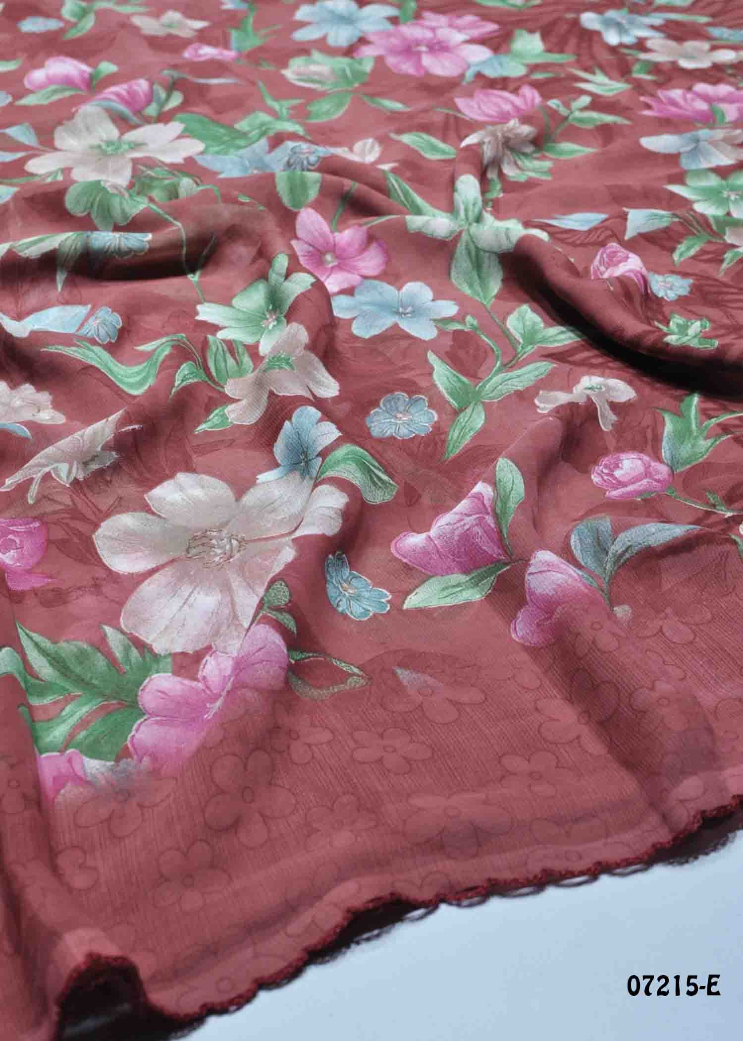 Suhasini - 07215-E Brown Color Excellent Georgette Saree CM1426716 (LR2D)