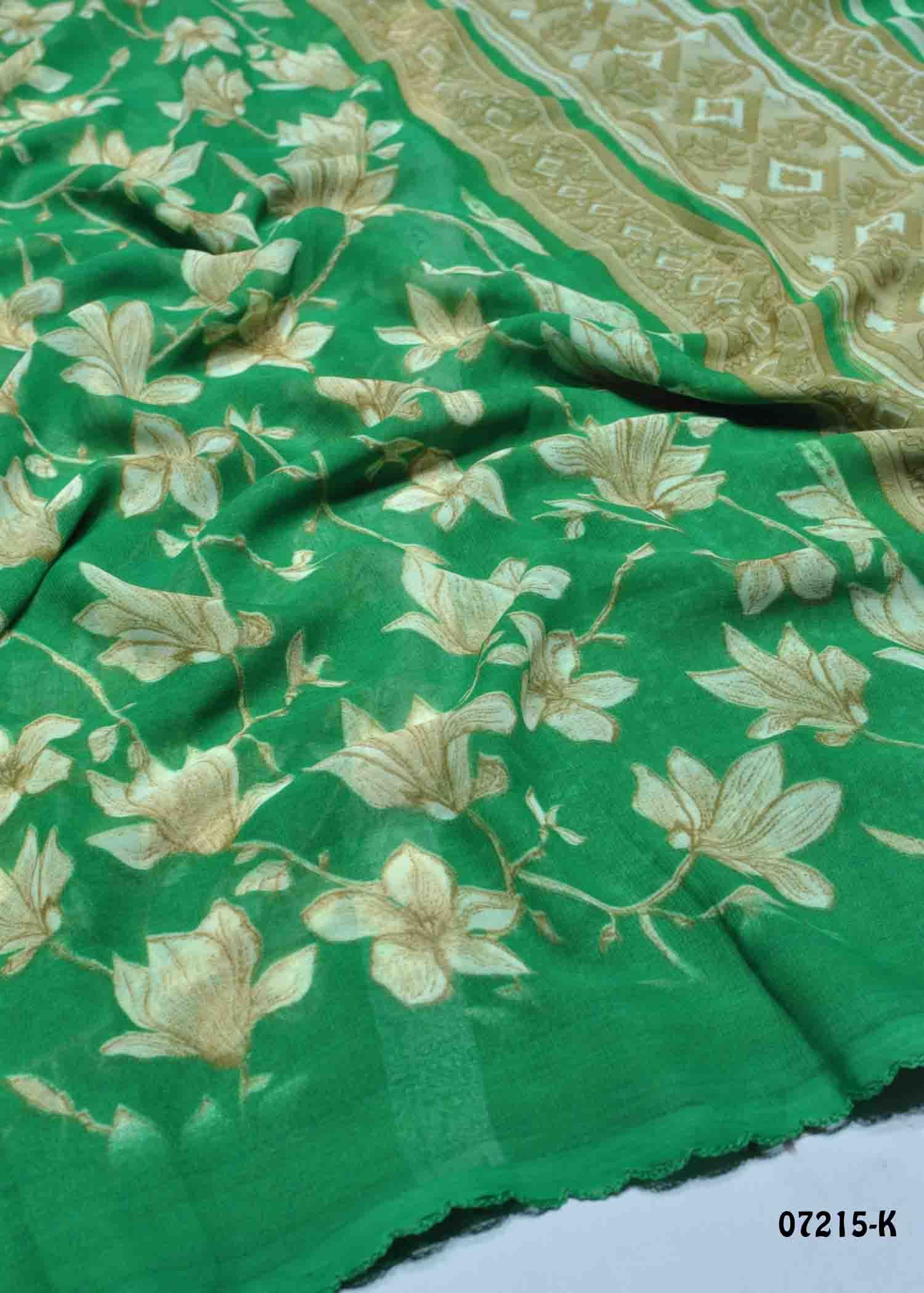 Suhasini - 07215-K Green Color Excellent Georgette Saree CM1426716 (LR2D)