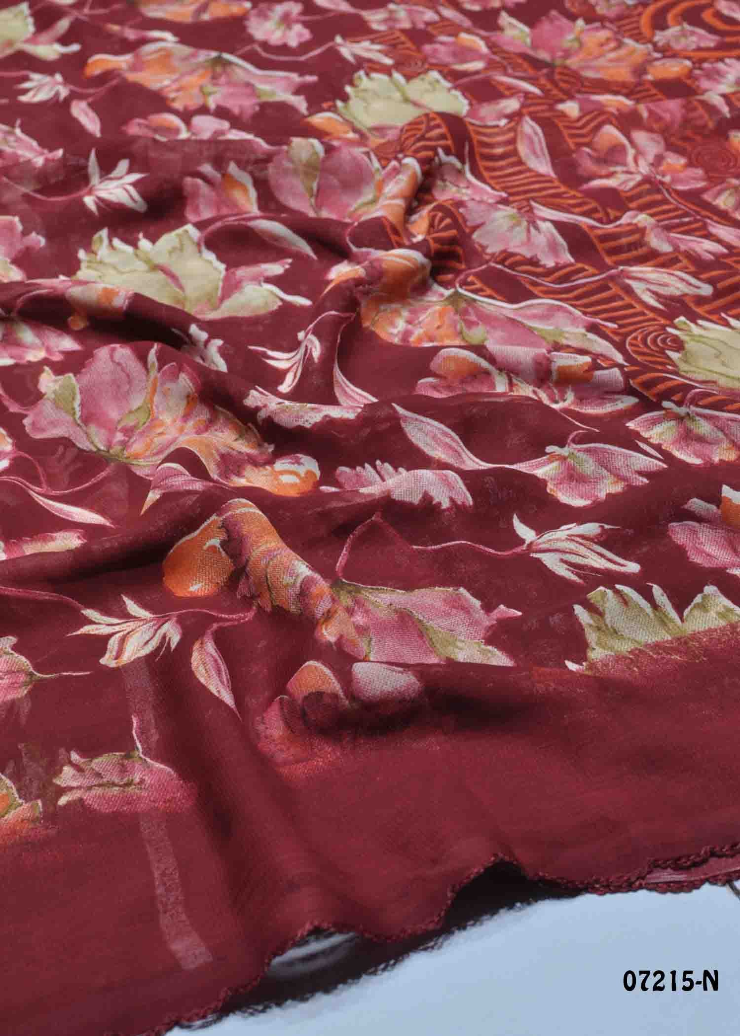 Suhasini - 07215-N Maroon Color Excellent Georgette Saree CM1426716 (LR2D)