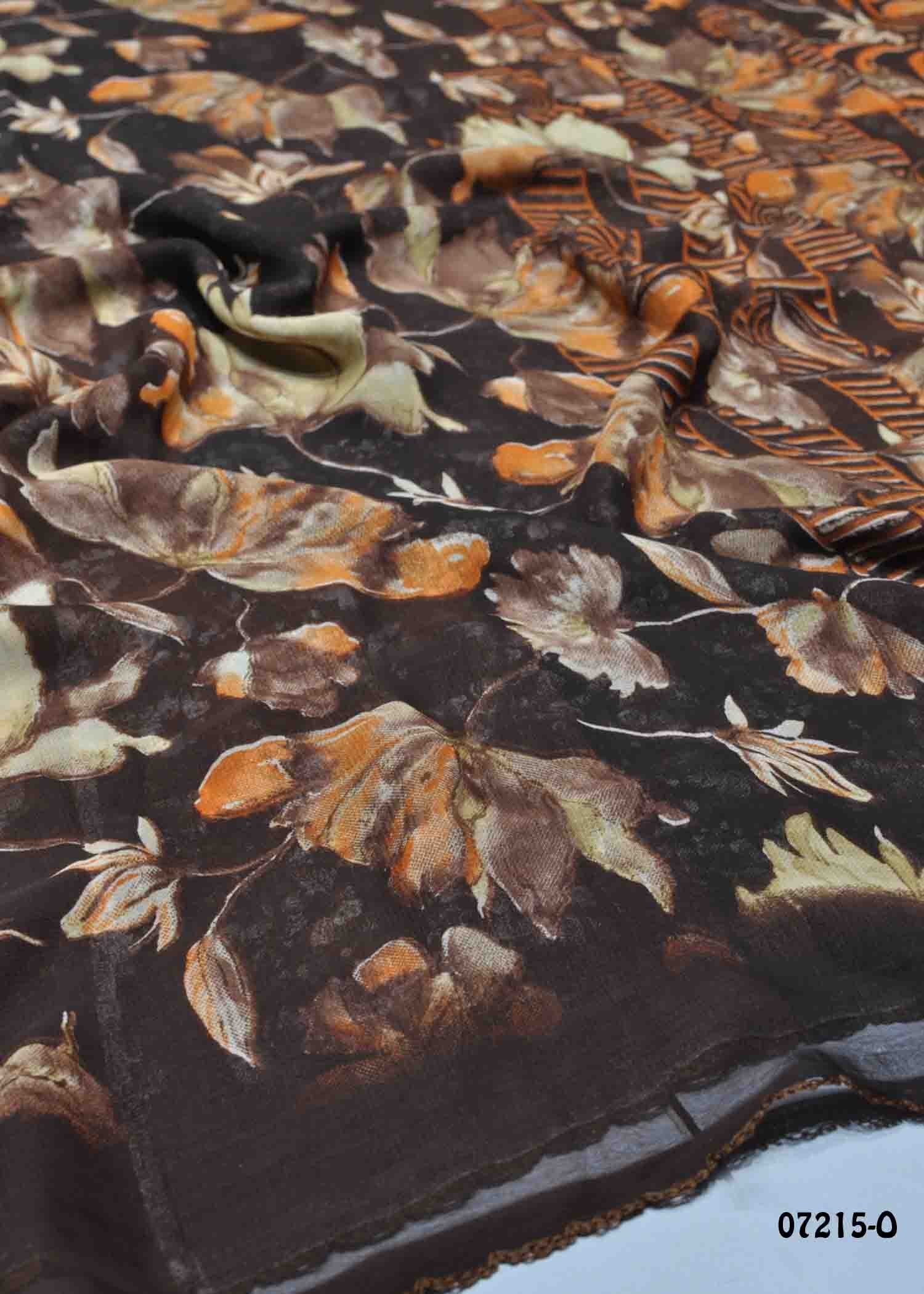 Suhasini - 07215-O Brown Color Excellent Georgette Saree CM1426716 (LR2D)