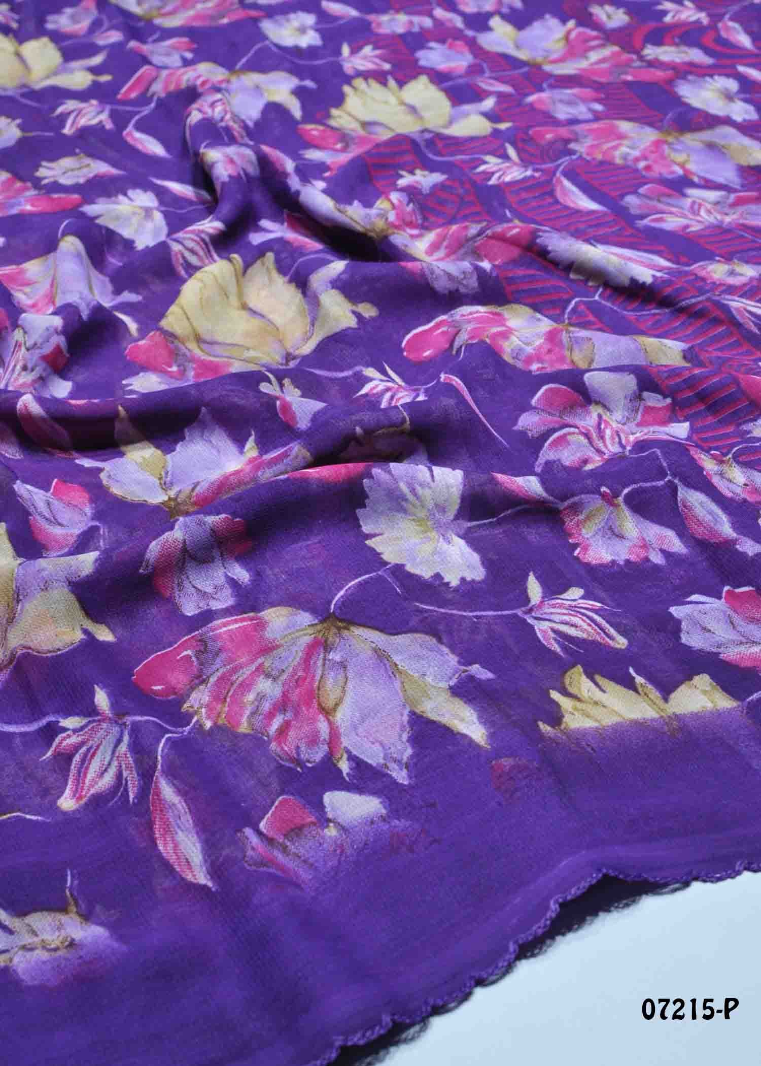 Suhasini - 07215-P Violet Color Excellent Georgette Saree CM1426716 (LR2D)