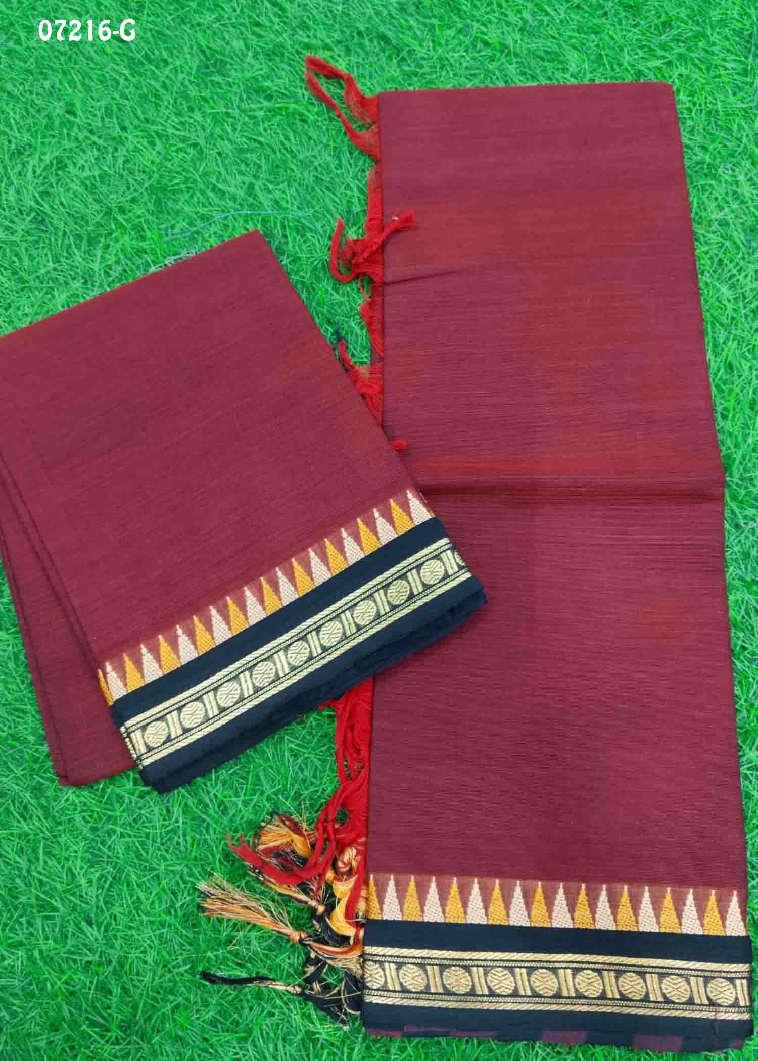 Navya - 07216-G Maroon Color Treaditional South Cotton Salwar Material CM1424365 (LR1C)