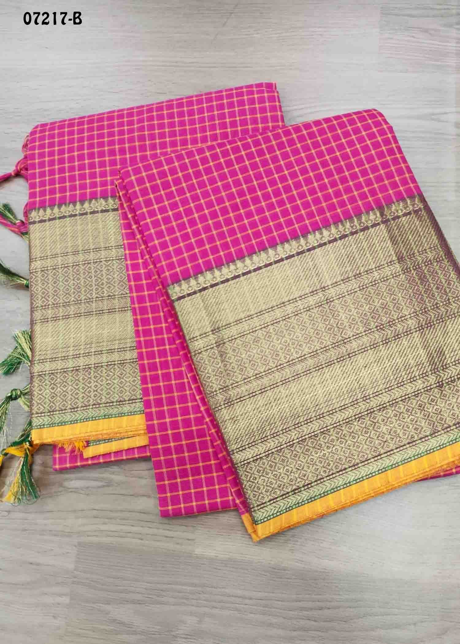 Niranjana - 07217-B Pink Color Treaditional South Cotton Salwar Material CM1424366 (LR6C)