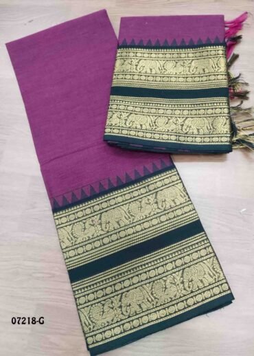 Nilani - 07218-G   Purple Color Treaditional South Cotton Salwar Material CM1424367 (LR6C)