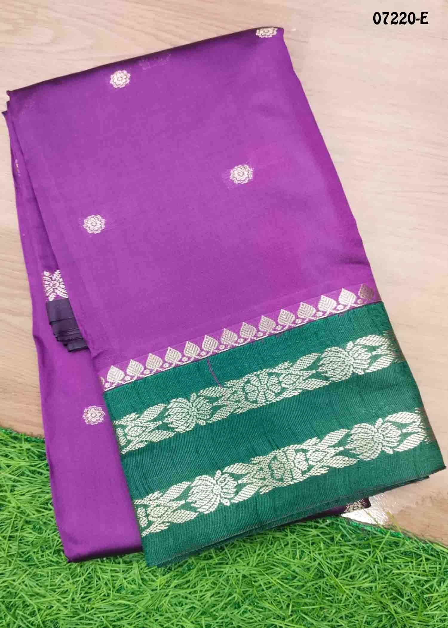 Chandralekha - 07220-E Mardigaspurple Color Excellent Lichi Silk Saree CM1432008 (LR2E)