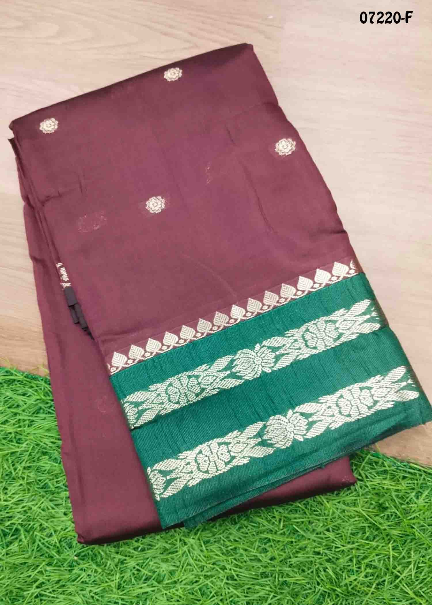 Chandralekha - 07220-F DarkMaroon Color Excellent Lichi Silk Saree CM1432008 (LR2E)