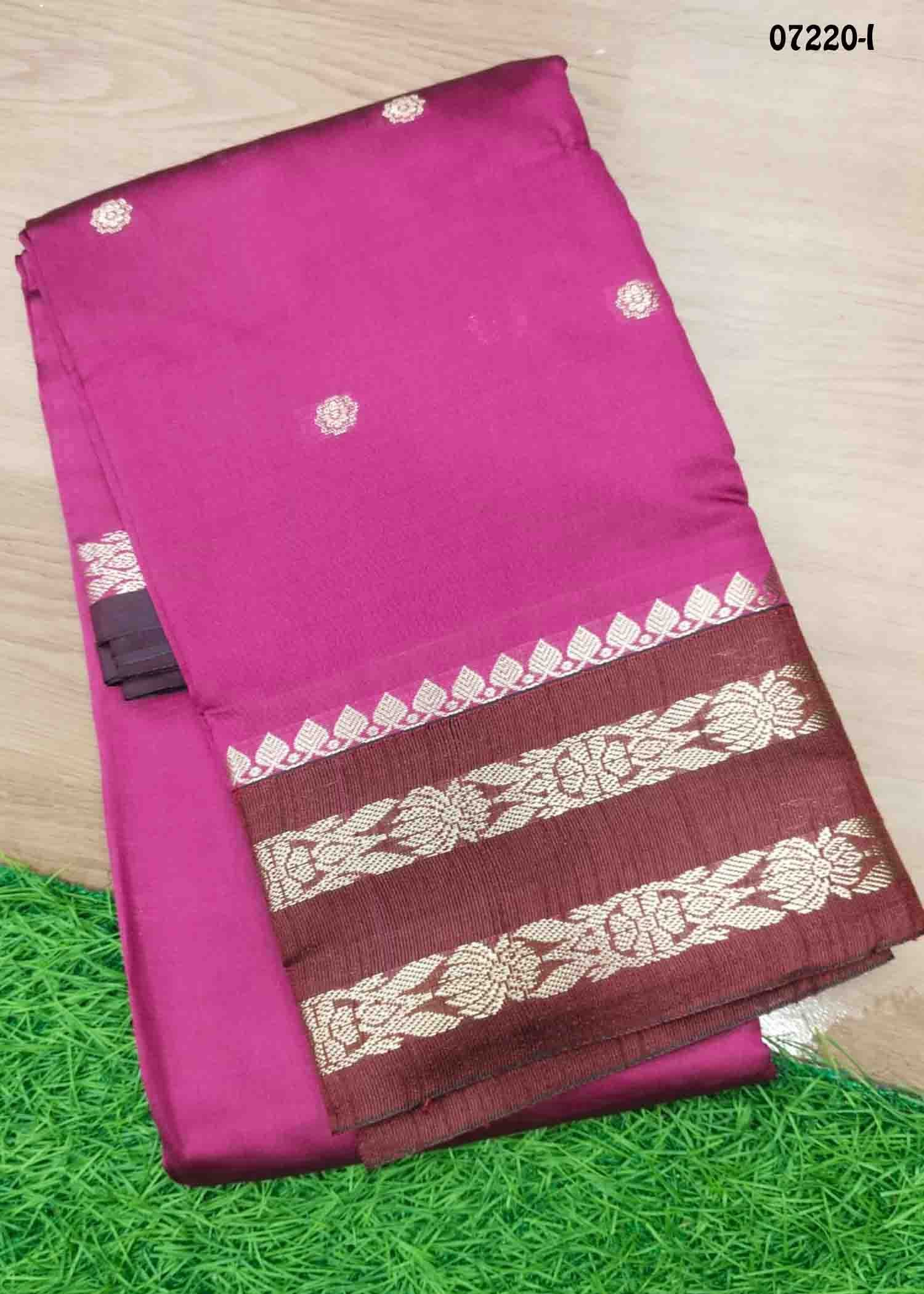 Chandralekha - 07220-I NavyBlue Color Excellent Lichi Silk Saree CM1432008 (LR2E)