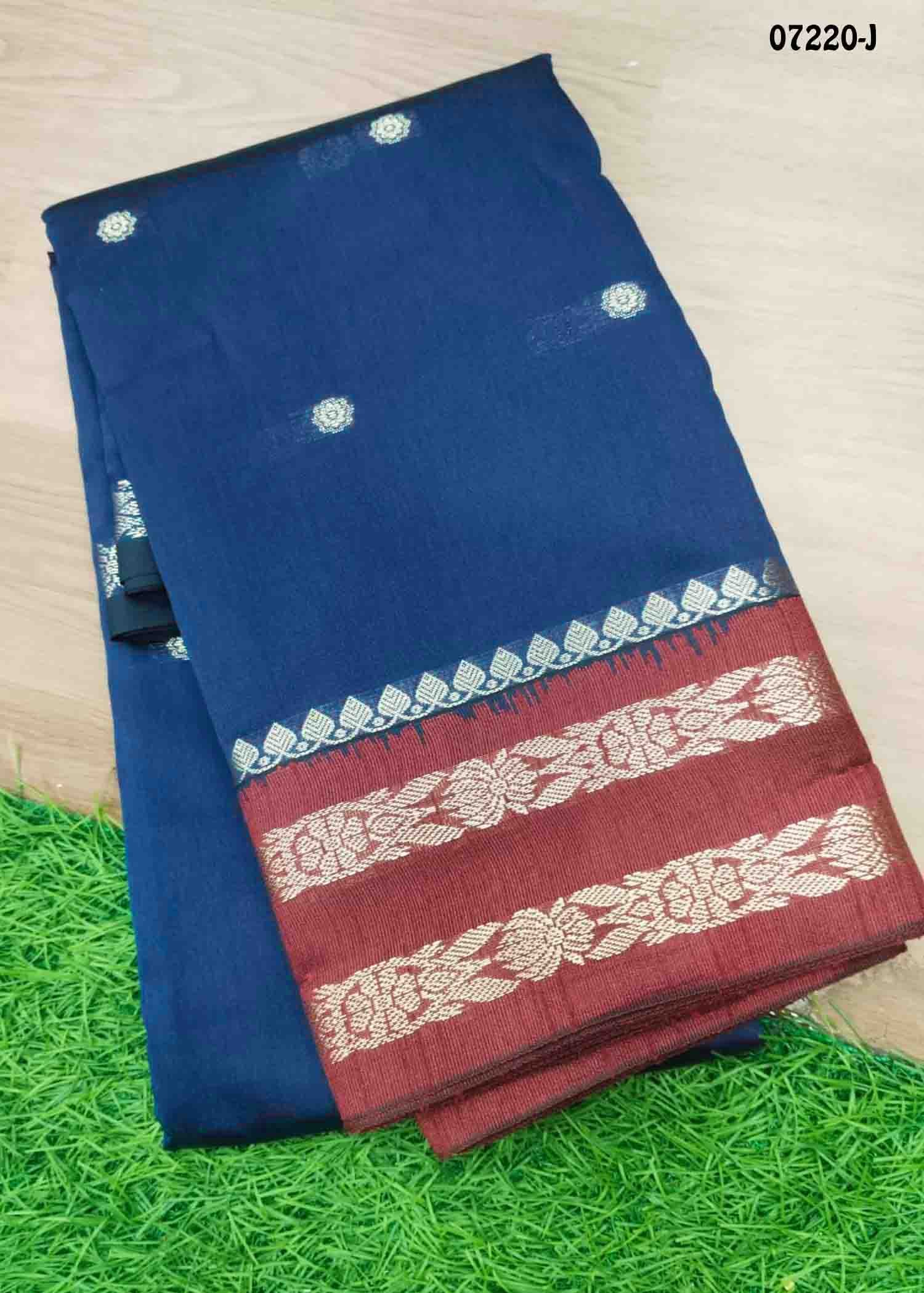 Chandralekha - 07220-J NavyBlue Color Excellent Lichi Silk Saree CM1432008 (LR2E)