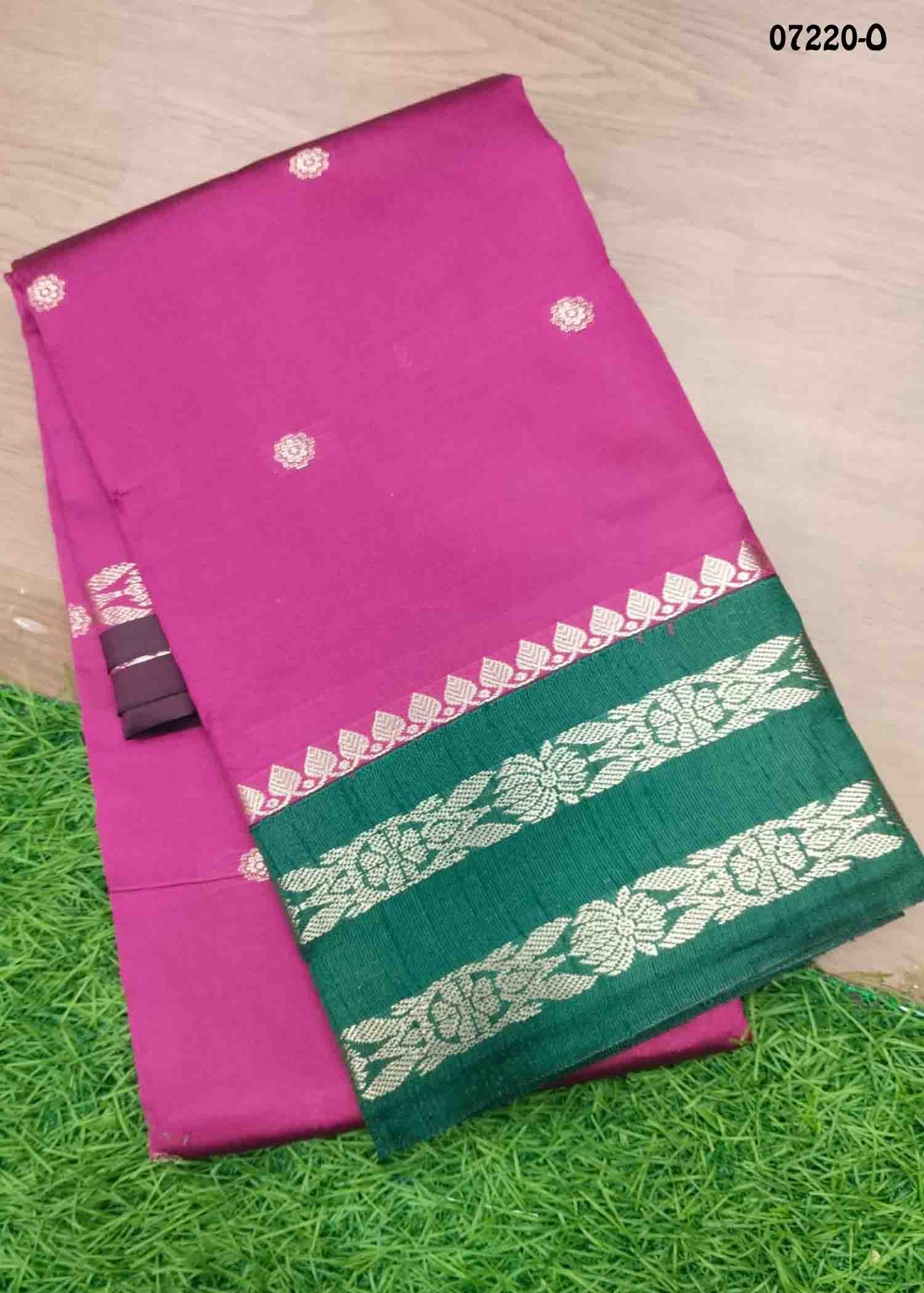 Chandralekha - 07220-O Magenta Color Excellent Lichi Silk Saree CM1432008 (LR2E)